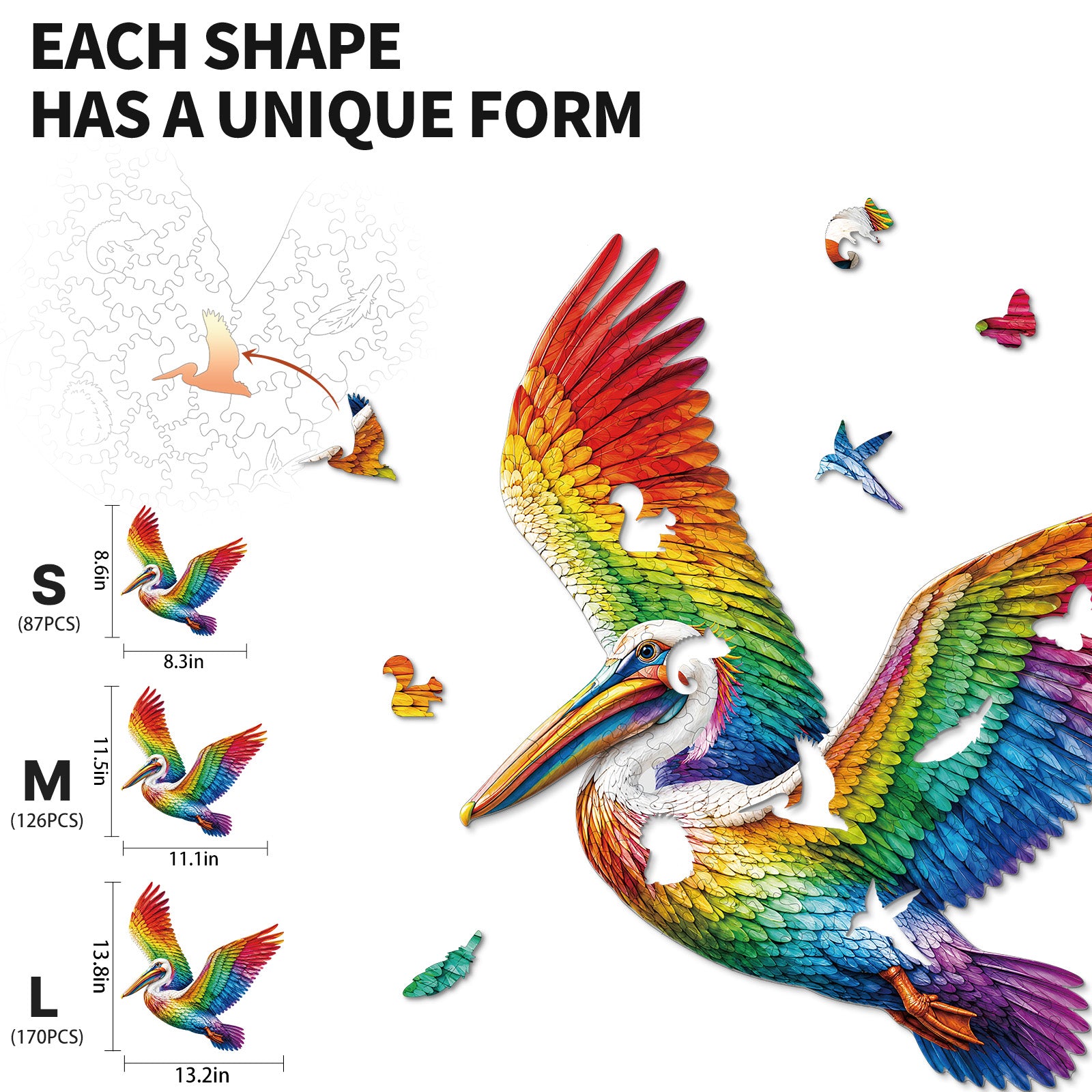 kaayee-wooden-rainbow-wings-holzpuzzle-medium-fl-gel image 3