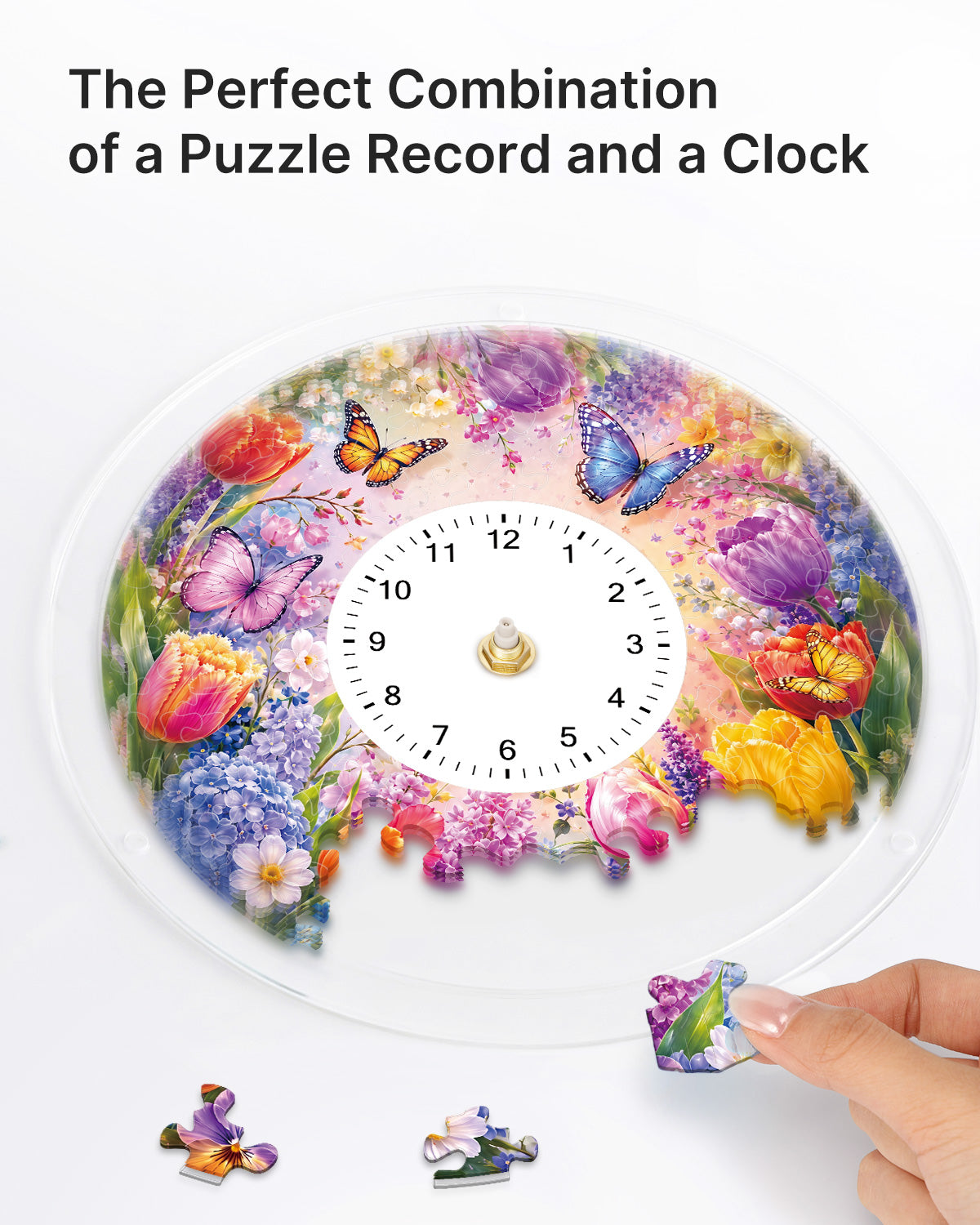 kaayee-clock-kit-tulips-of-spring-puzzle-uhr-regular-acryl image 2