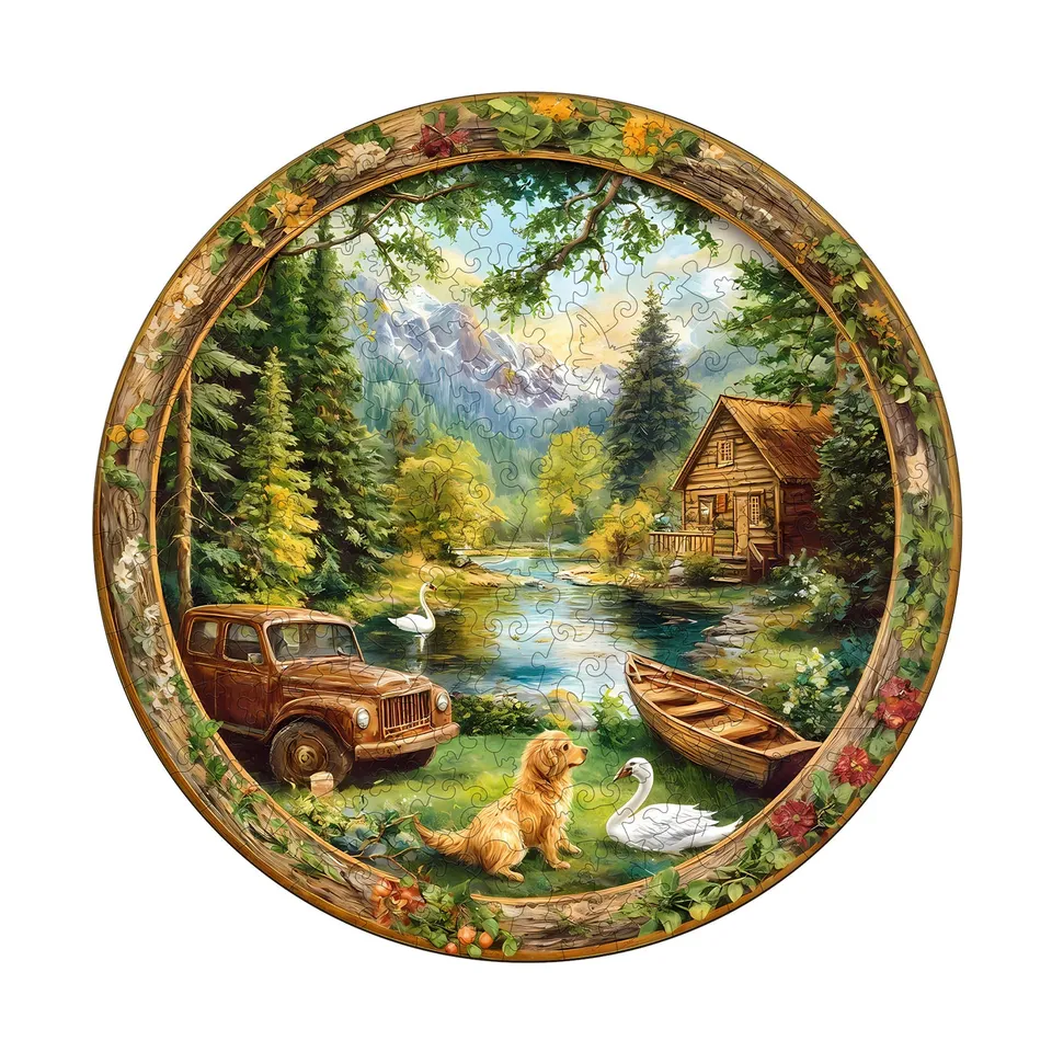 jigfoxy-lakeside-melody-holzpuzzle-m-200-t-see image 1