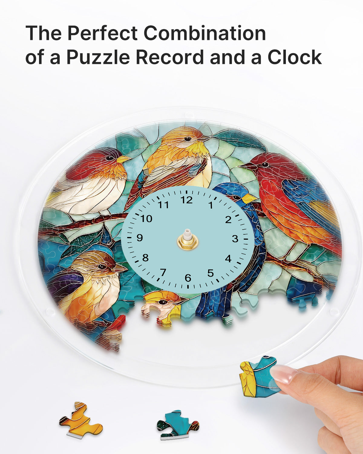kaayee-clock-kit-birds-in-harmony-acryl-puzzleuhr-regular image 2