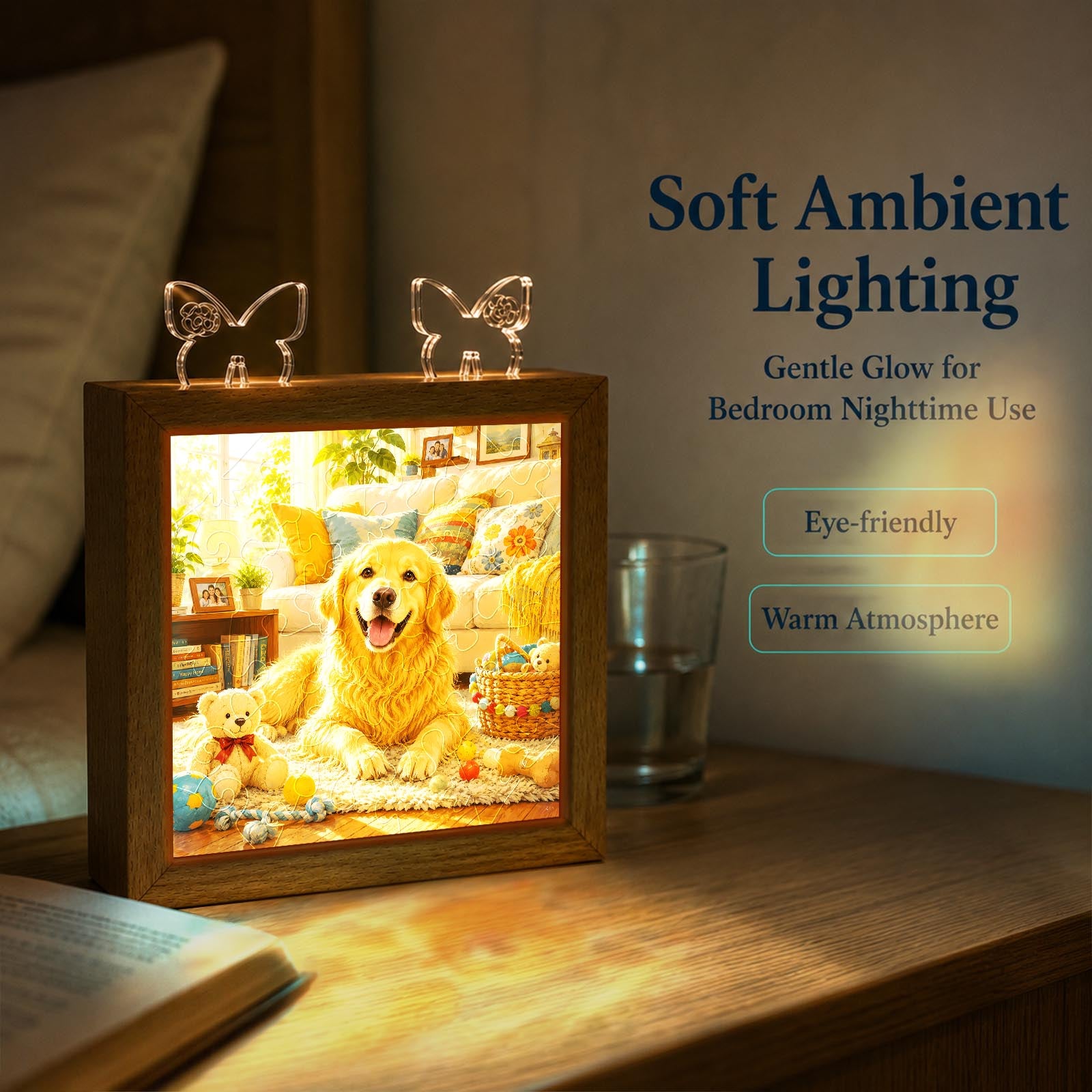 kaayee-night-light-golden-sunshine-acryl-puzzle-nachtlicht image 5