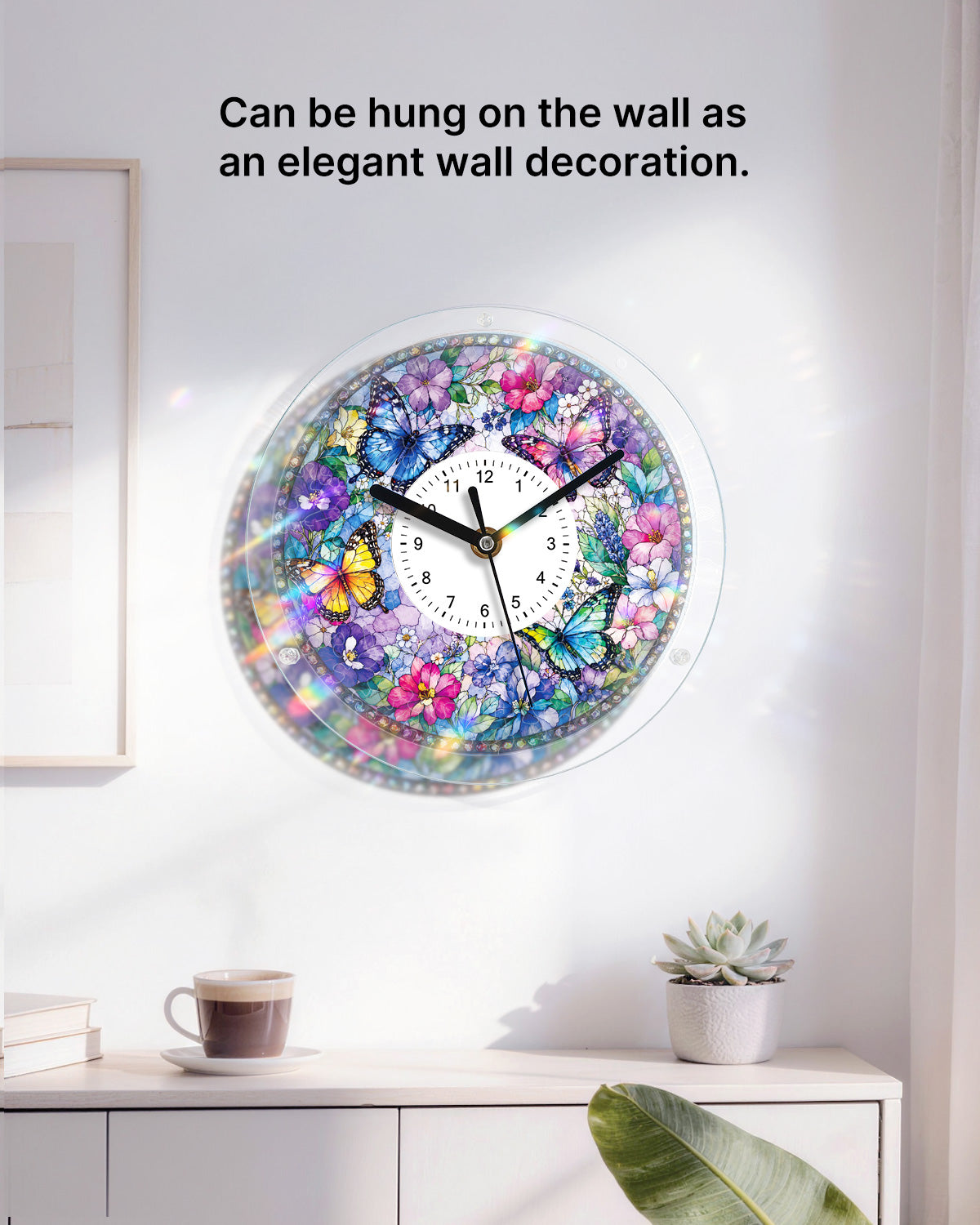 kaayee-butterfly-blossom-garden-puzzle-uhr-regular-schmetterling image 4