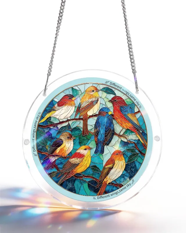 kaayee-suncatcher-puzzle-feather-haven-fensterbild-small-acryl image 1