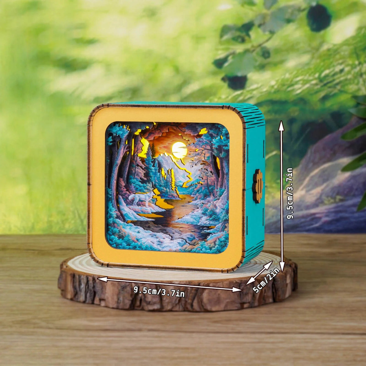 kaayee-forest-fantasy-wolf-nachtlicht-holzbausatz-lampe image 3