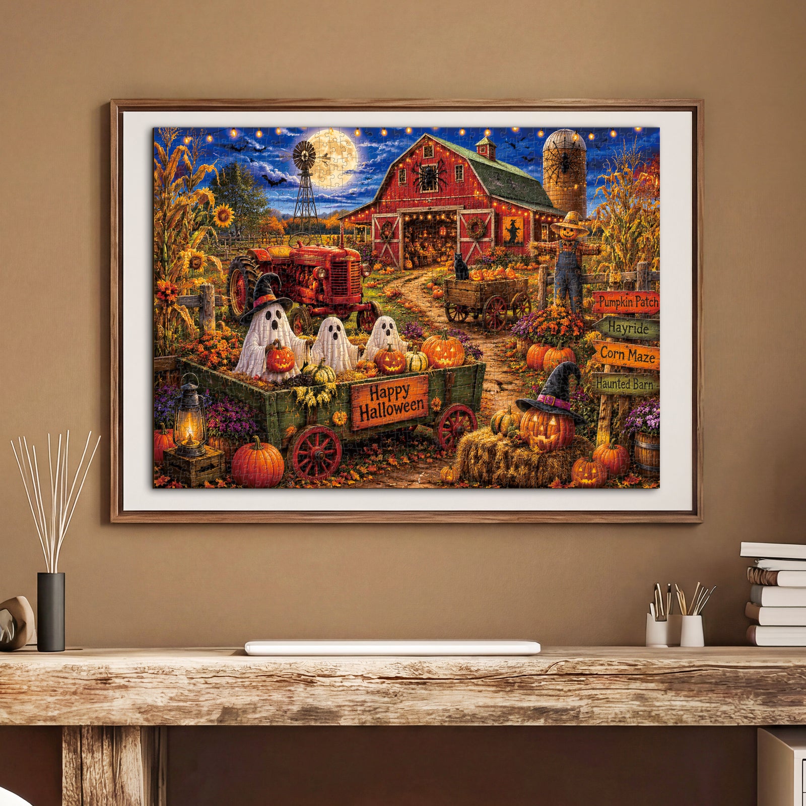kaayee-haunted-harvest-moon-1000-teile-kartonpuzzle-eco-white-board image 5