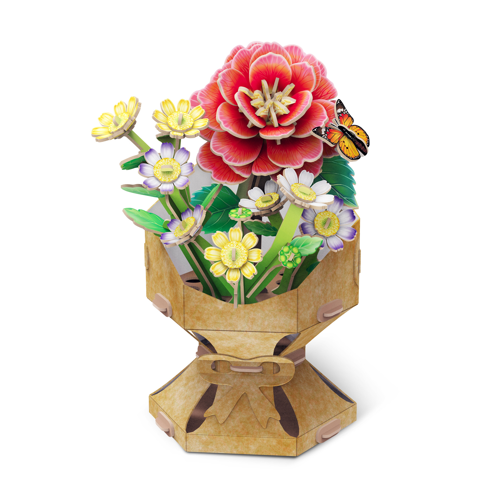 cubicfun-botanical-w3302h-kamelie-3d-puzzle-blume image 2
