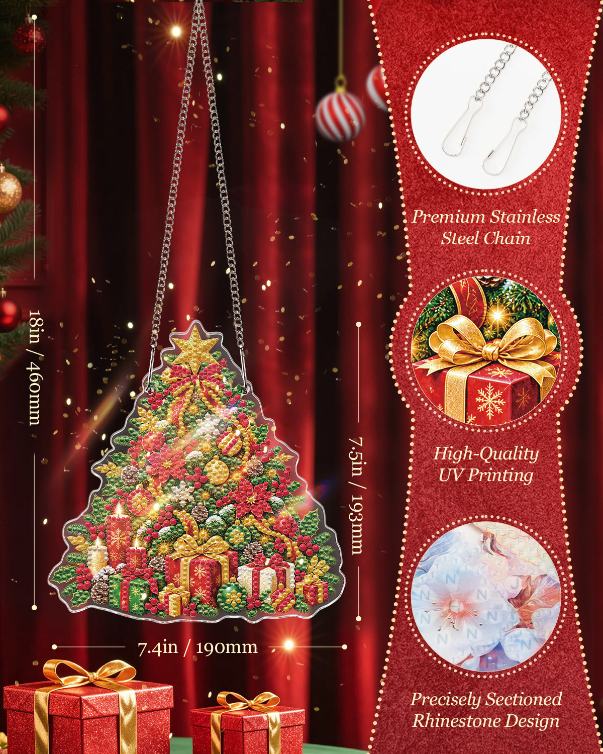kaayee-suncatcher-puzzle-christmas-tree-fensterbild-20-cm-perlen image 3