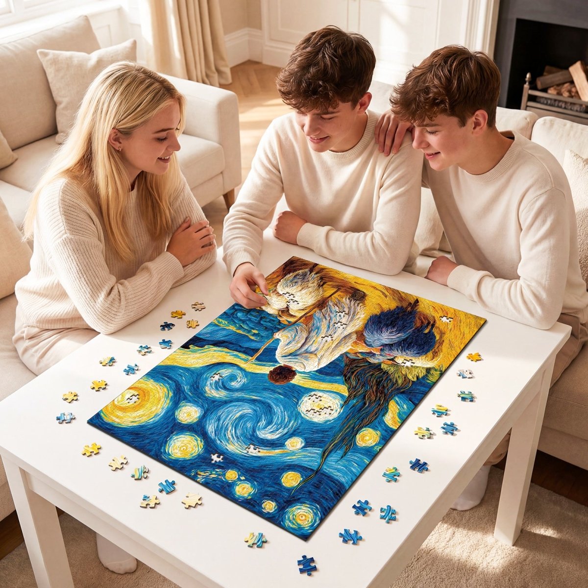 kaayee-cardboard-puzzle-jesus-1000-teile-eco-white-board image 4