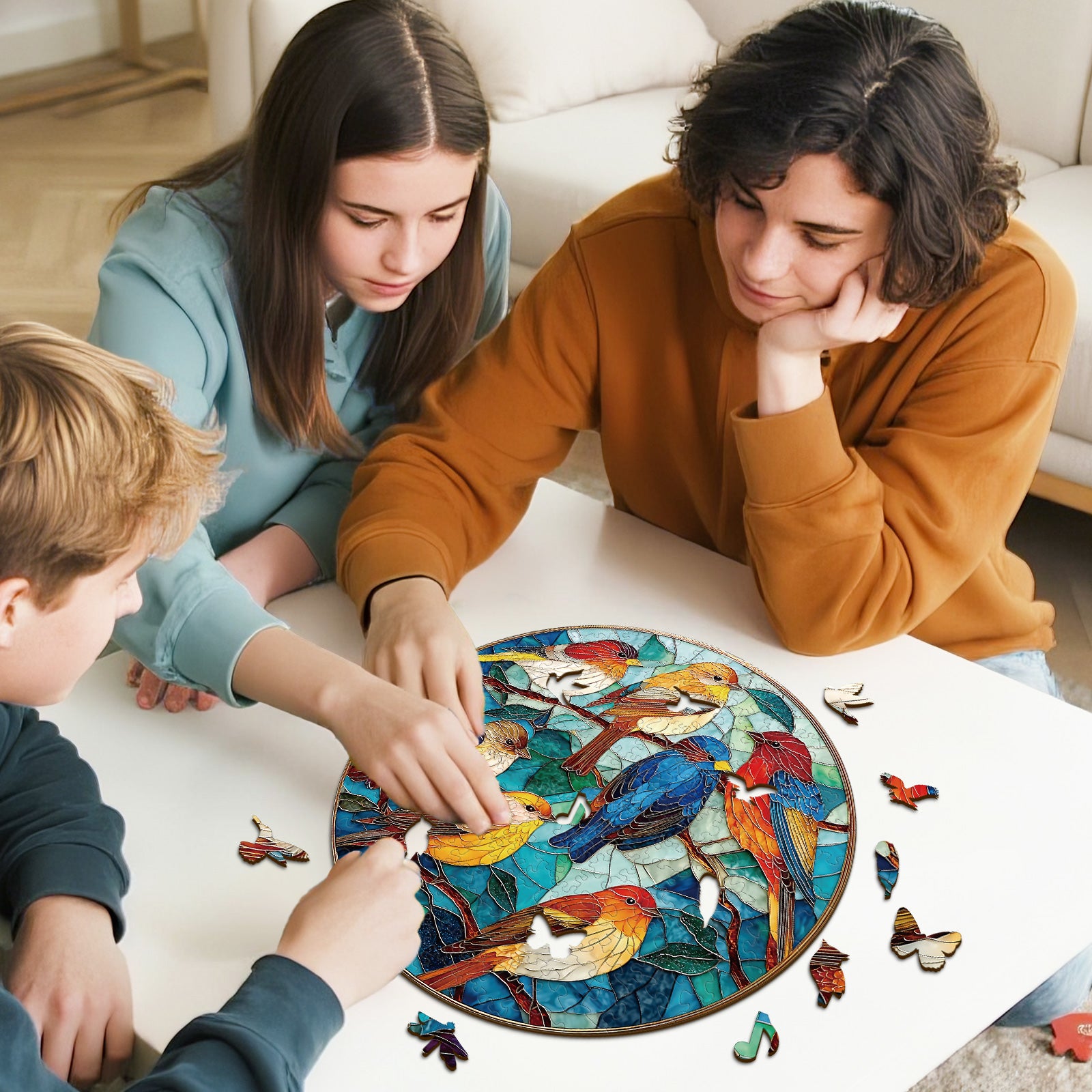 kaayee-wooden-puzzle-harmony-of-wings-holzpuzzle-medium-vogel image 7