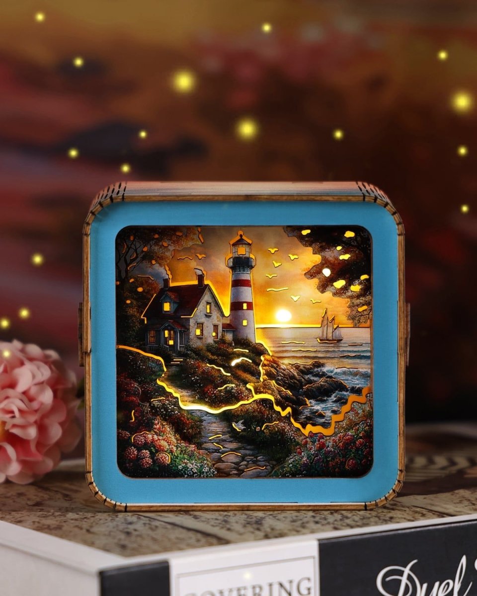 kaayee-night-light-sunset-lighthouse-holz-nachttischlampe-3d-puzzle image 4