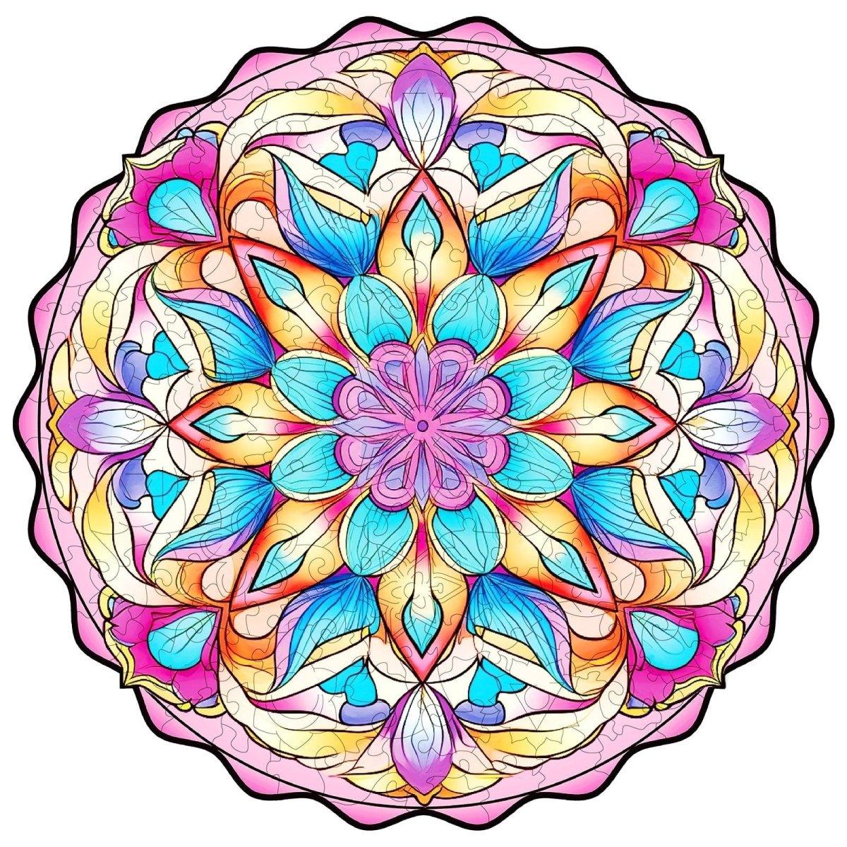 kaayee-wooden-puzzle-datura-flower-holzpuzzle-medium-fan-favorite image 1