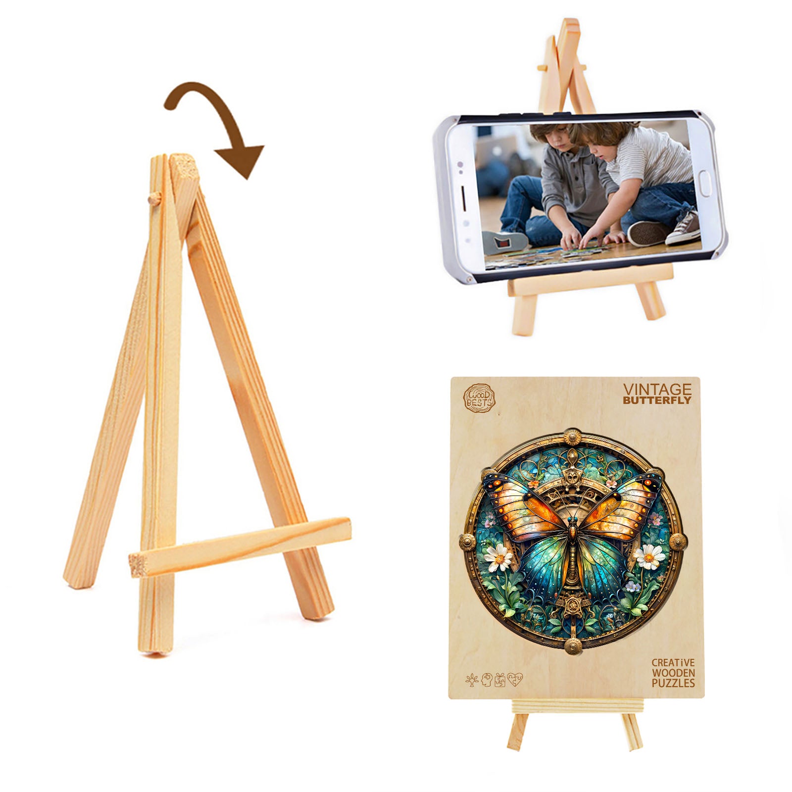 jigfoxy-butterfly-holzpuzzle-s-100-teile-schmetterling image 3