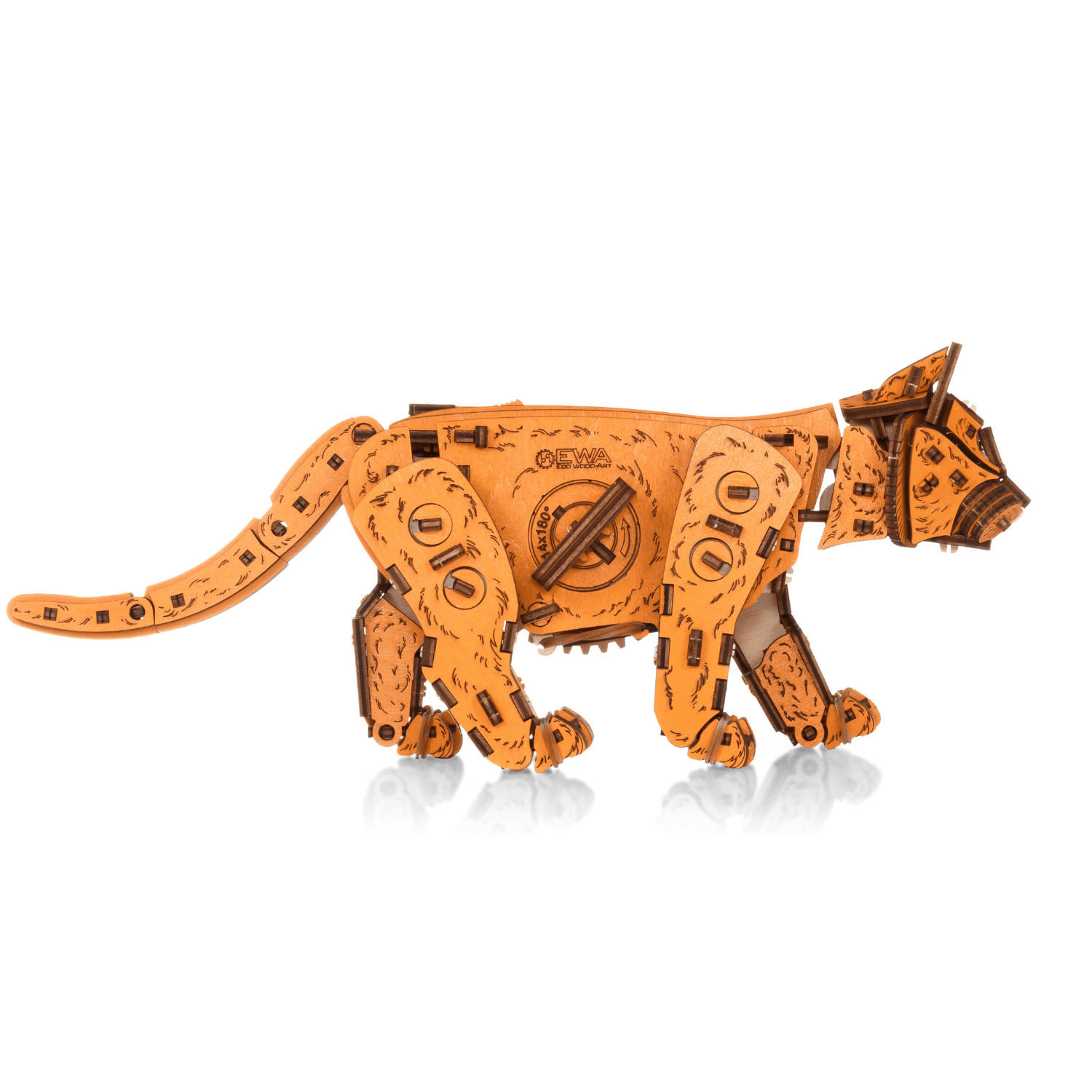 magicholz-mechanisches-k-tzchen-ginger-3d-holzpuzzle-236-teile image 4