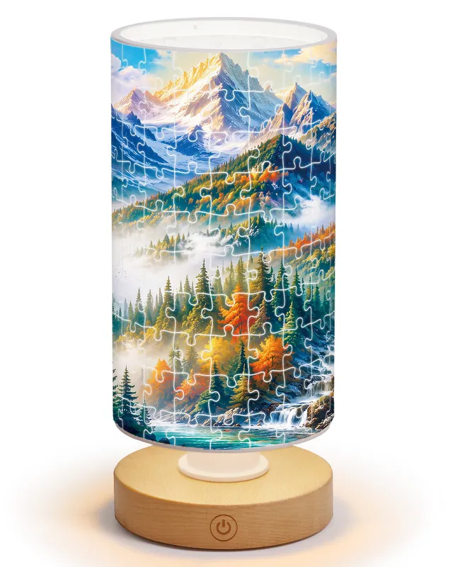 kaayee-night-light-mountain-paradise-acryl-nachtlicht-zylinder image 1
