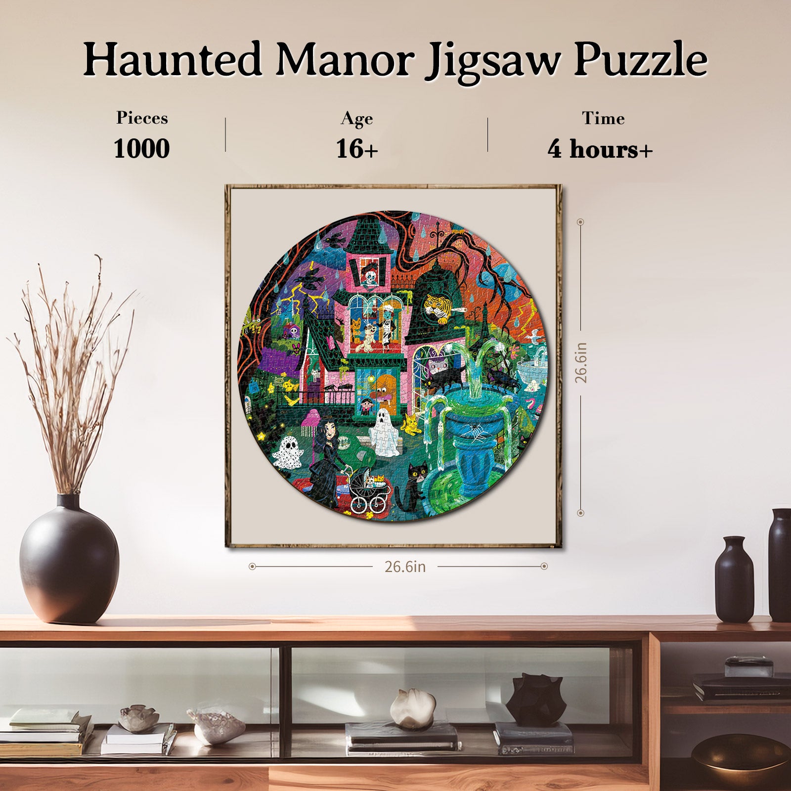 kaayee-haunted-manor-puzzle-1000-teile-eco-white-board-grusel image 4