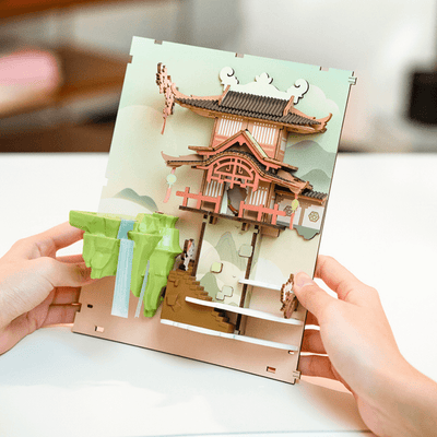 magicholz-falling-sakura-miniaturhaus-diorama-sakura-nacht image 6