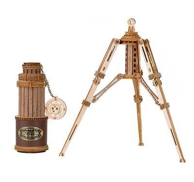 magicholz-mechanischer-bausatz-monokular-teleskop-holz-mit-stativ image 4