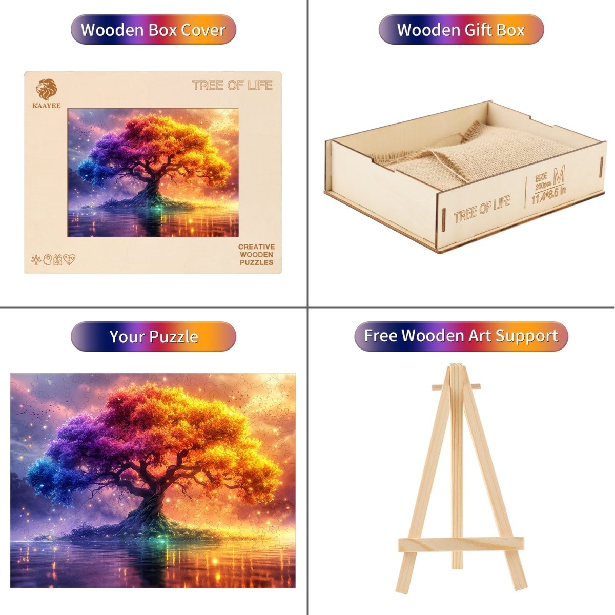 kaayee-wooden-puzzle-tree-of-life-holzpuzzle-medium-bunt image 3
