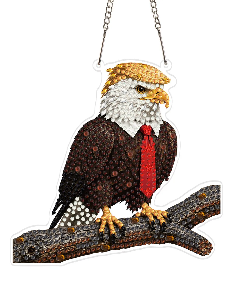 kaayee-trump-eagle-hero-diamond-art-suncatcher-bastelset image 1