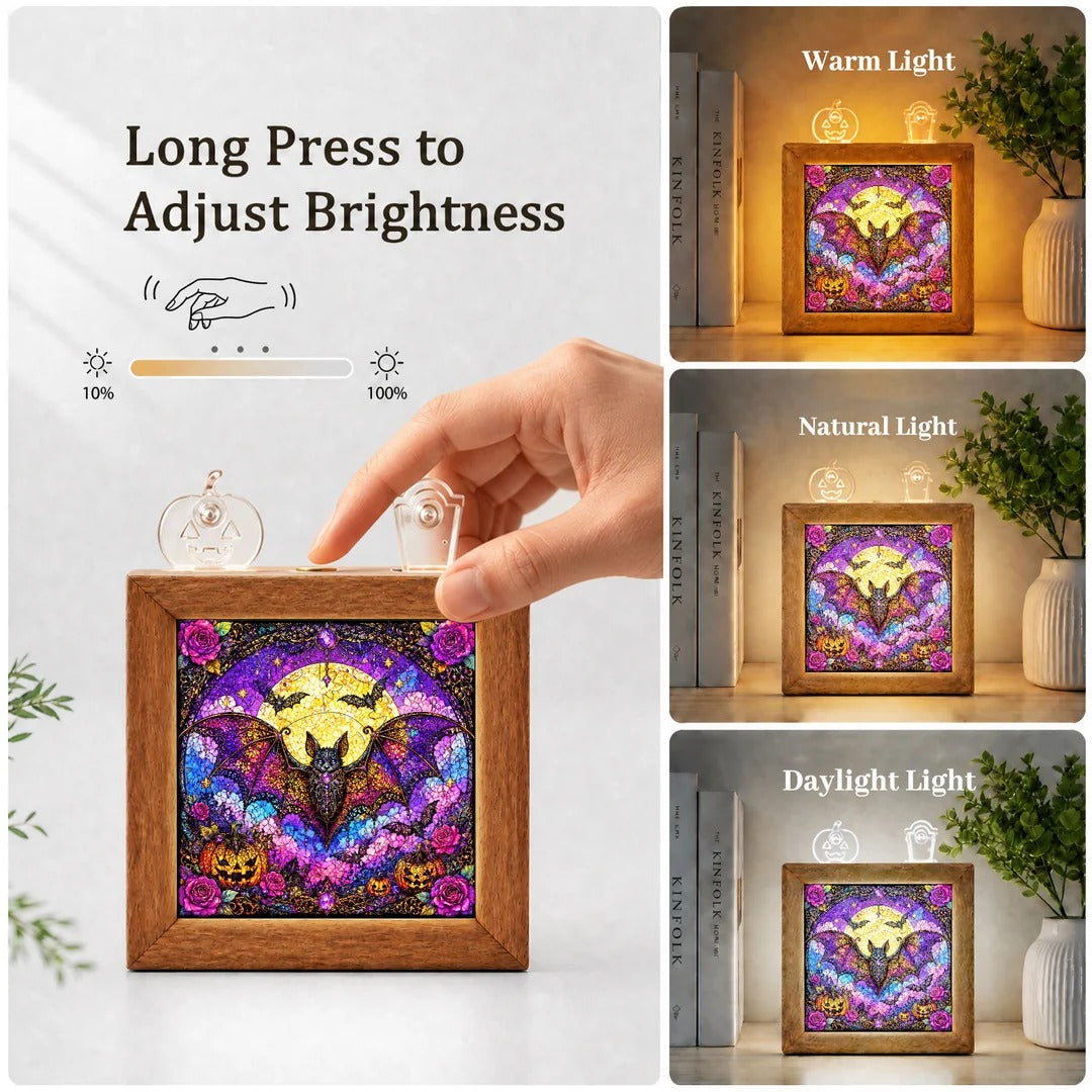 kaayee-night-light-gothic-lace-bat-puzzle-nachtlicht-holzrahmen image 6