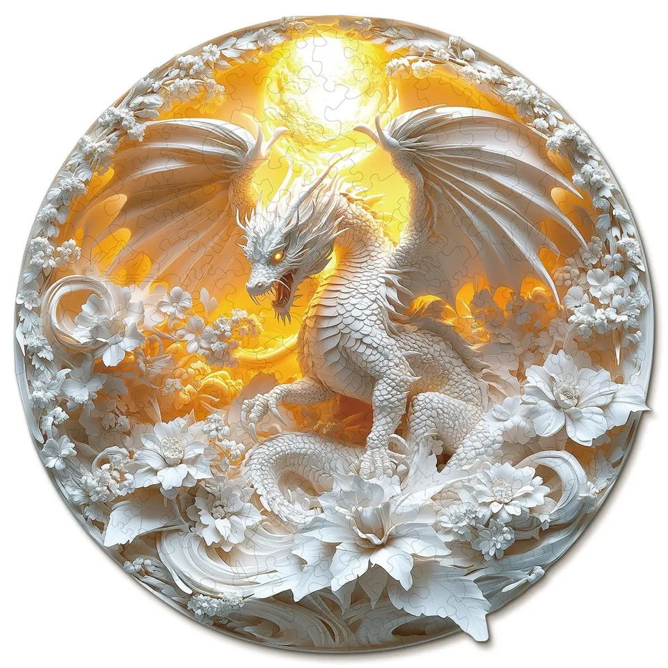 kaayee-wooden-puzzle-fierce-dragon-holzpuzzle-medium-rund image 1