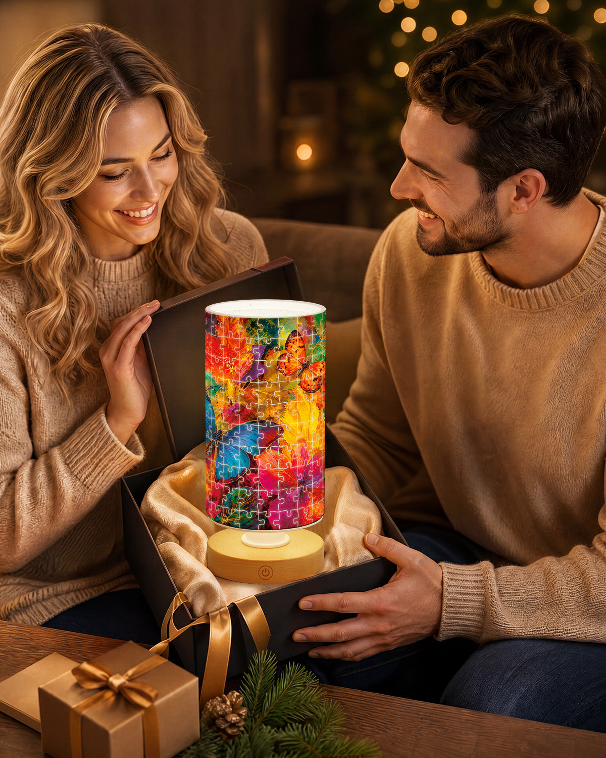 kaayee-night-light-kaleidoscope-butterflies-acryl-zylinder image 8