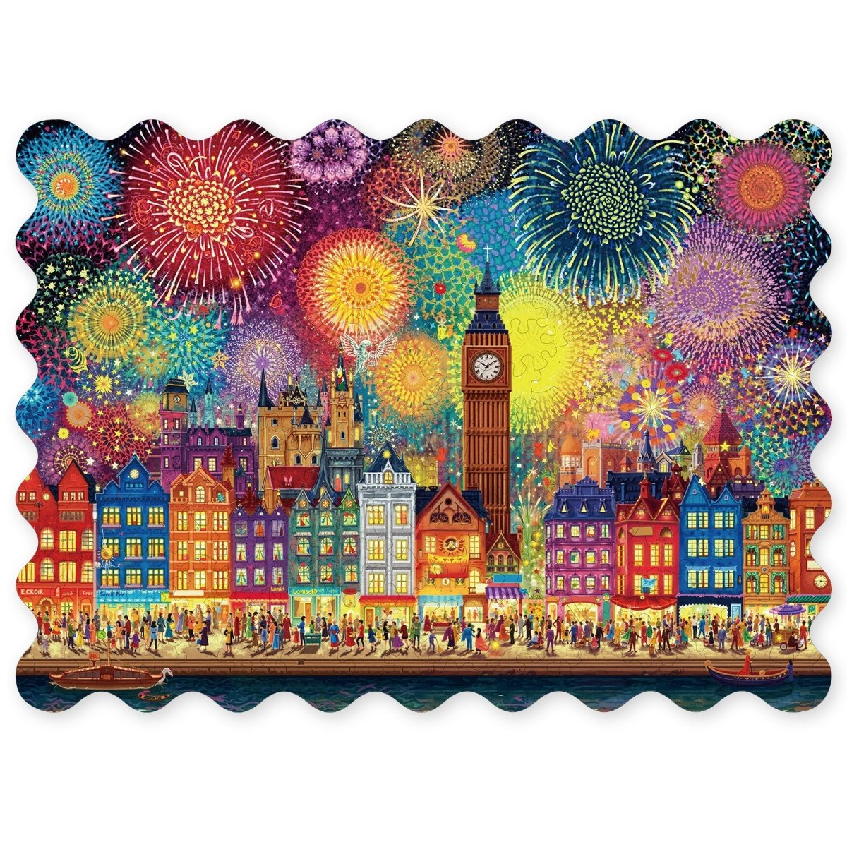 kaayee-city-of-fireworks-holzpuzzle-medium-nacht image 1