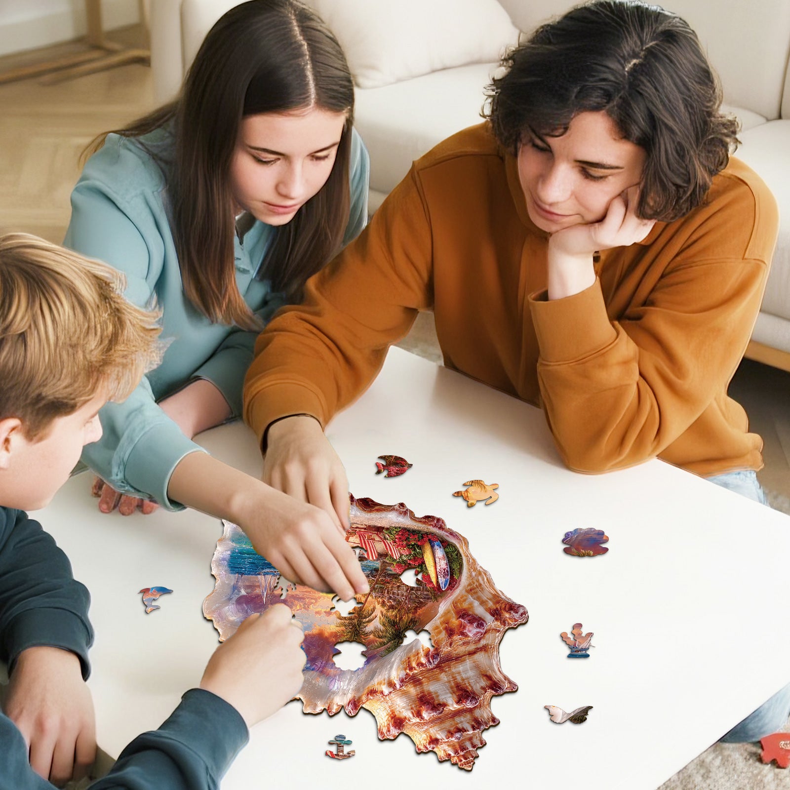 kaayee-wooden-shell-coast-dream-holzpuzzle-medium image 7