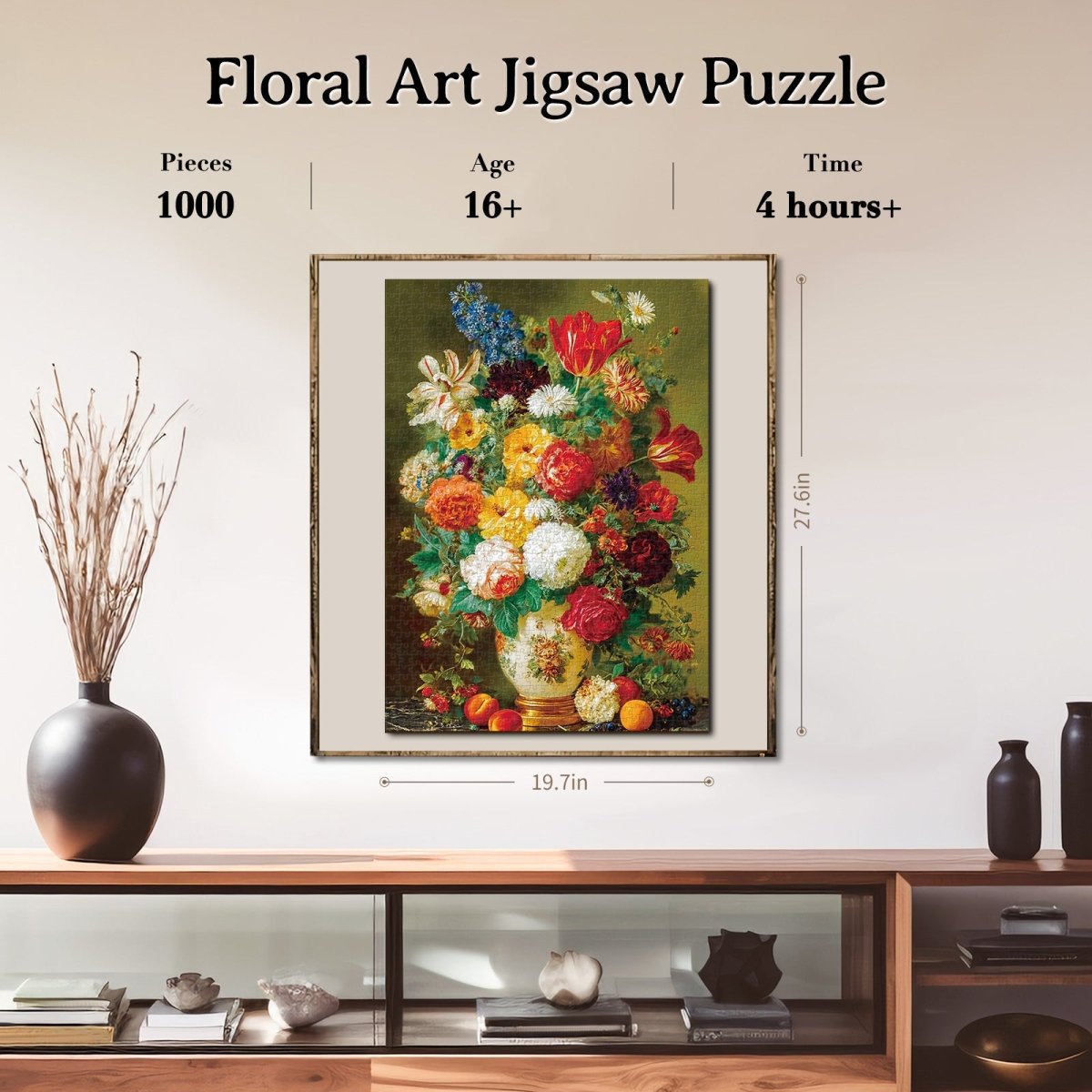 kaayee-cardboard-puzzle-floral-art-1000-teile-standard image 6