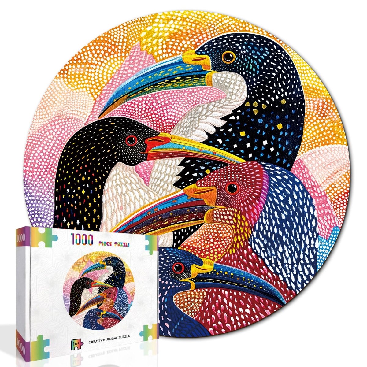 kaayee-cardboard-puzzle-beaks-1000-teile-eco-white-board image 2