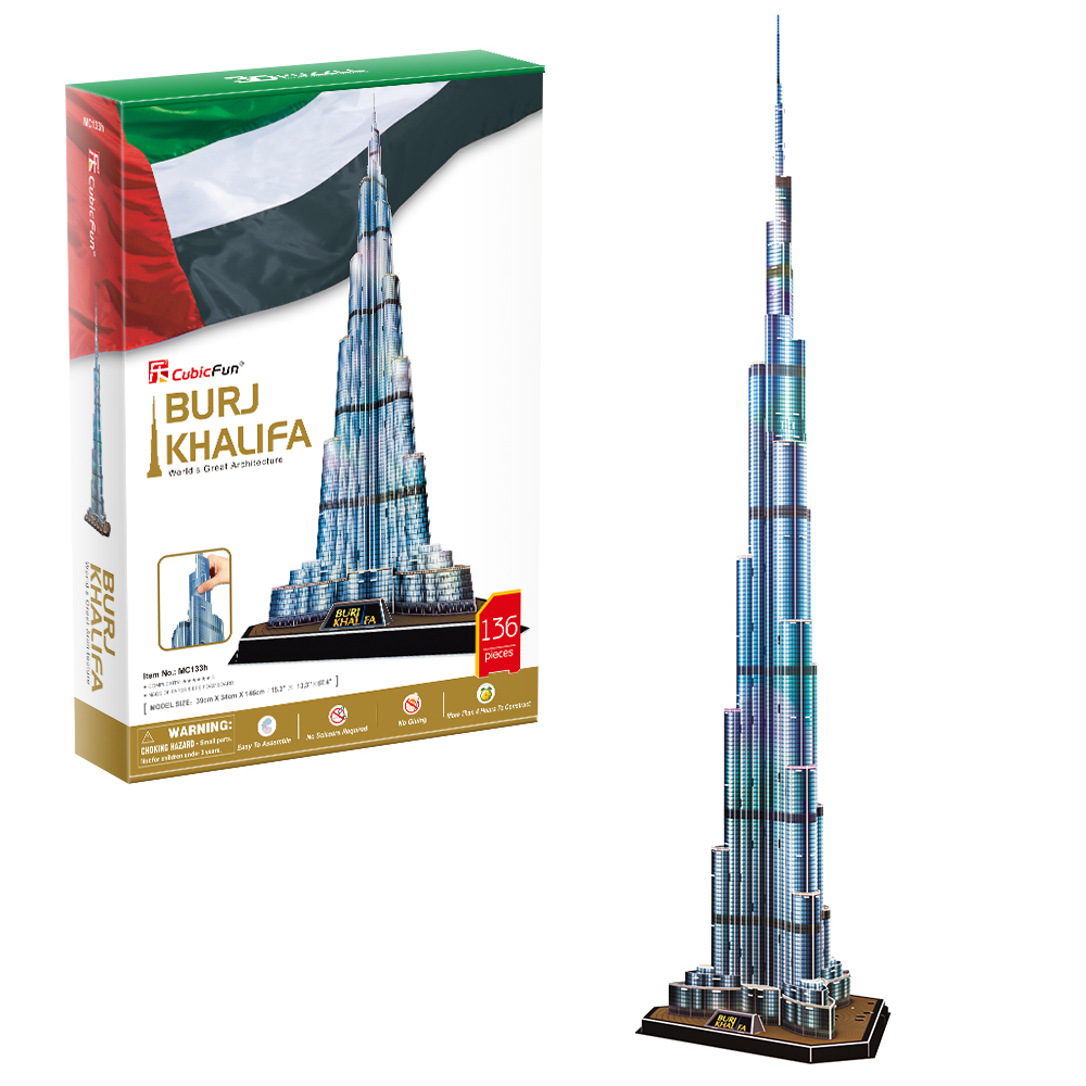 cubicfun-architecture-expert-mc133h-burj-khalifa-3d-puzzle-turm image 1