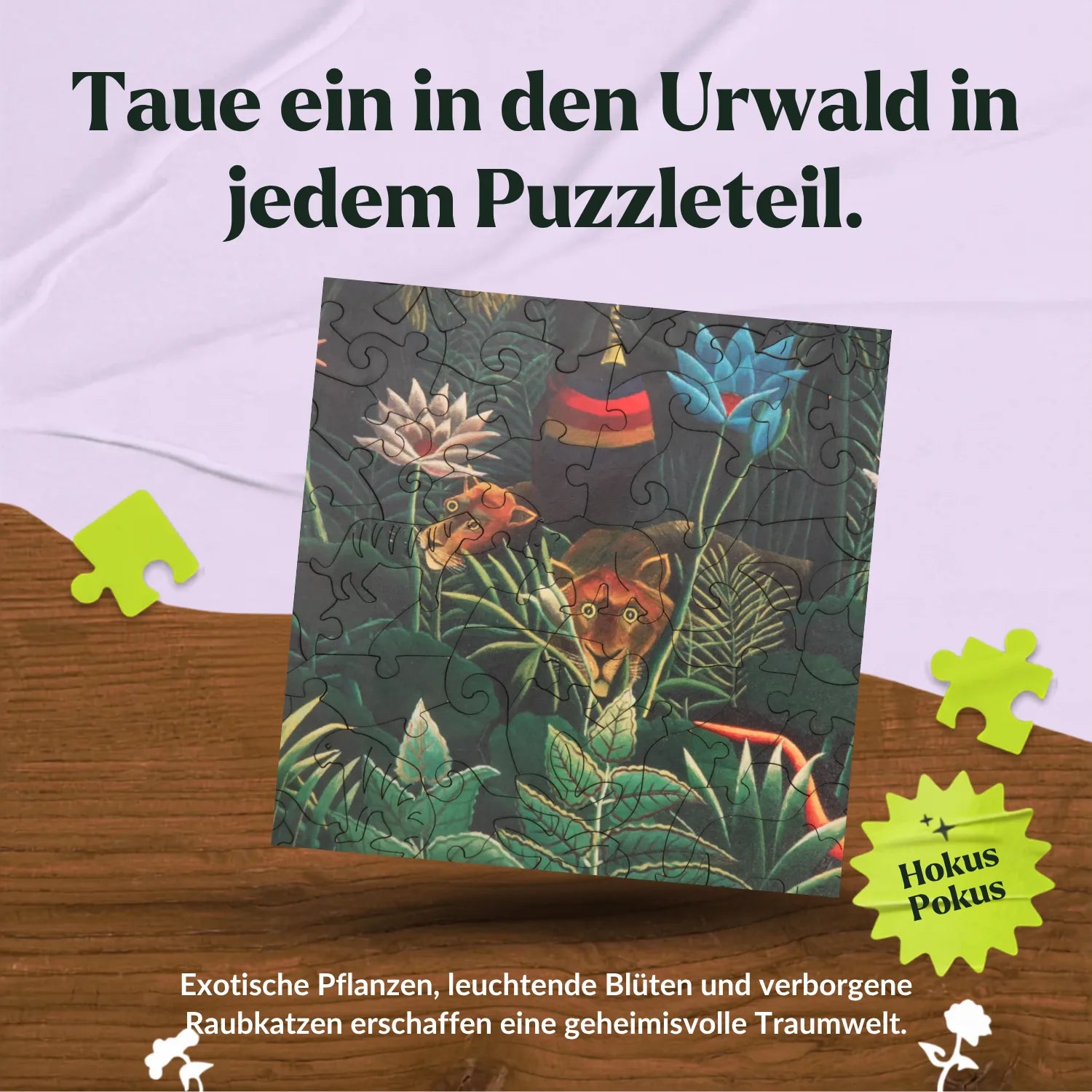 magicholz-der-traum-rousseau-holzpuzzle-dschungel-kunstmotiv image 4