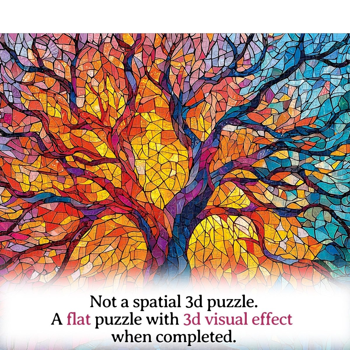 kaayee-stained-glass-tree-puzzle-1000-teile-eco-white-board image 7