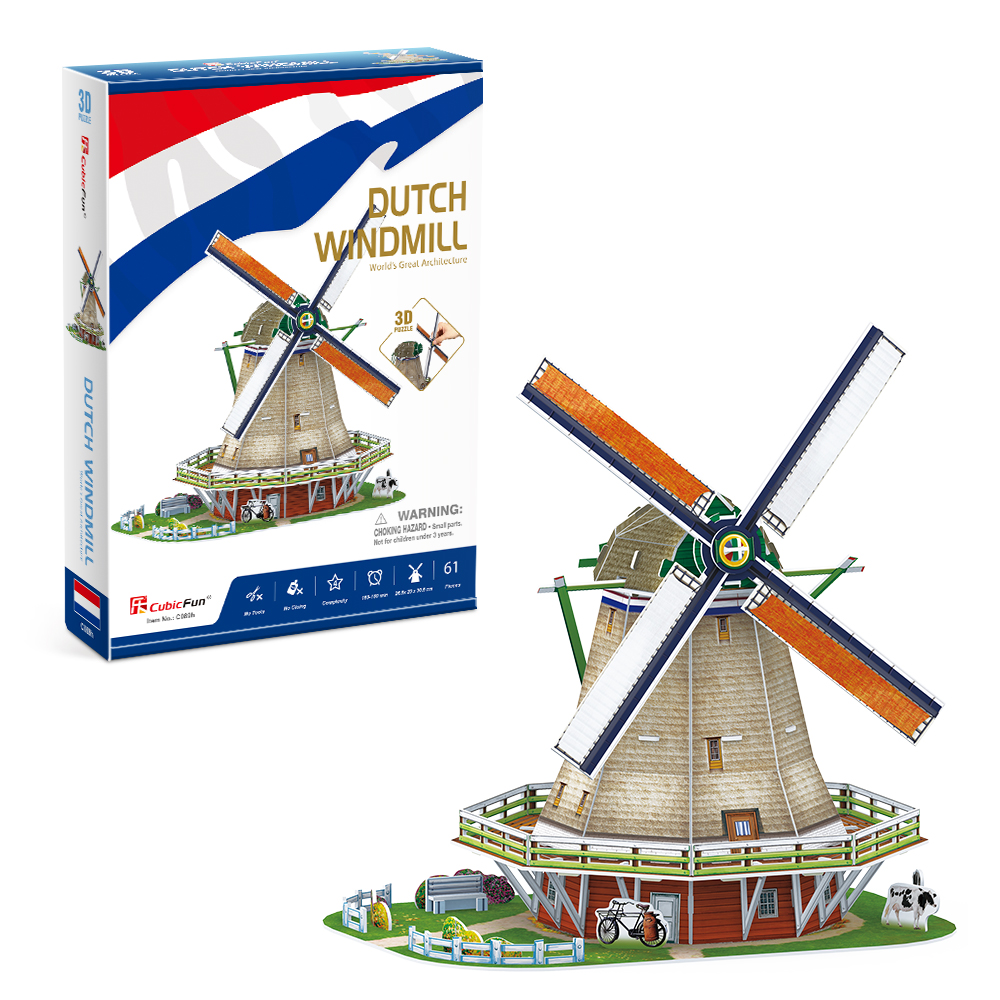 cubicfun-advanced-c089h-windm-hle-3d-puzzle-holland image 1