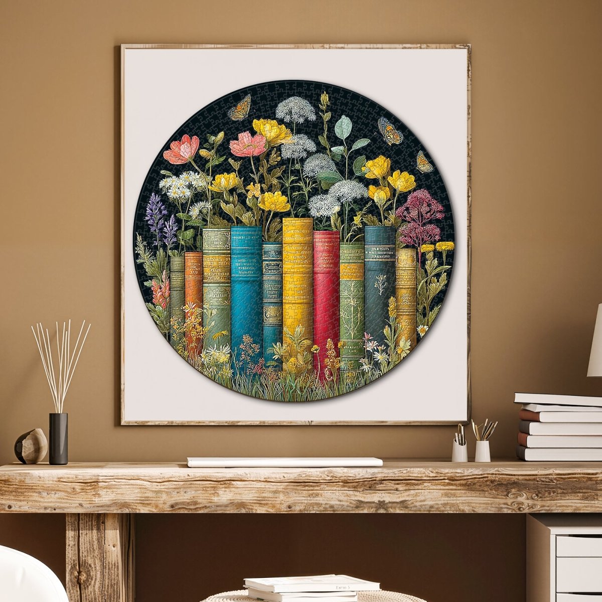 kaayee-flower-on-book-puzzle-1000-teile-eco-white-board image 6