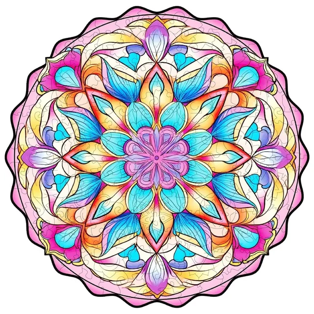 kaayee-wooden-puzzle-datura-flower-holzpuzzle-medium-fan-favorite image 1