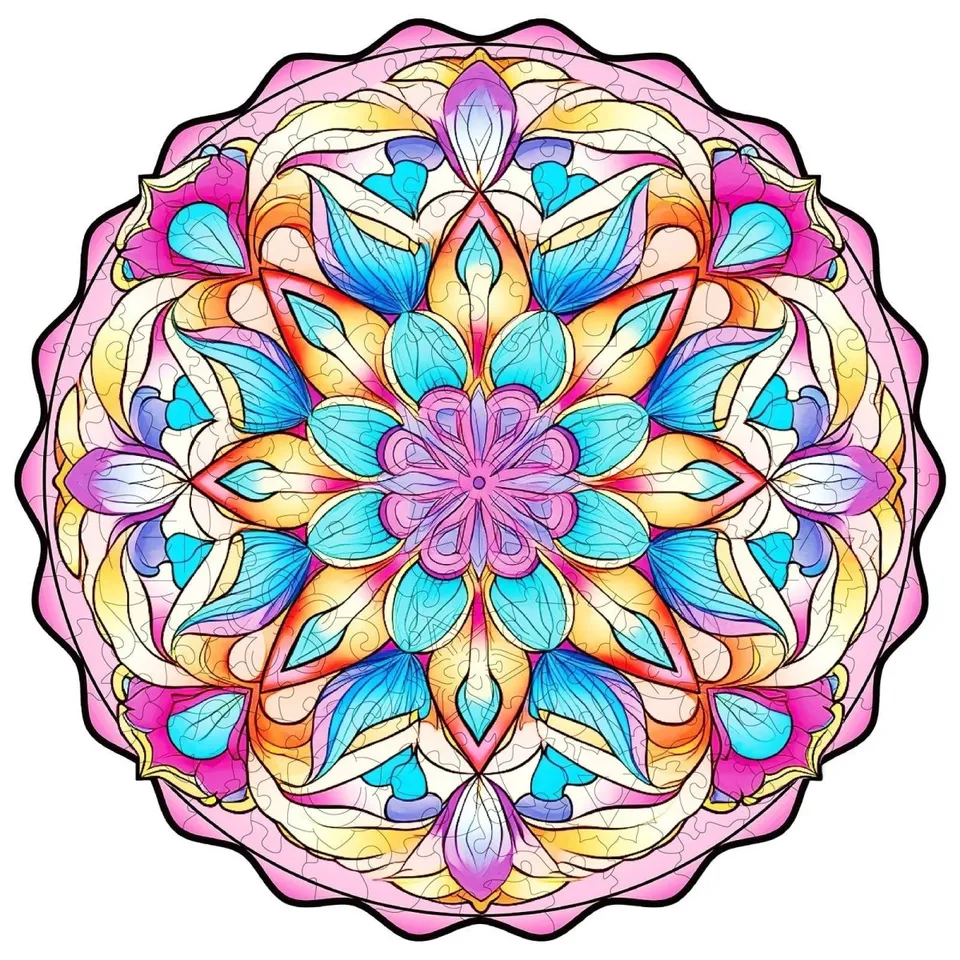 kaayee-wooden-puzzle-datura-flower-holzpuzzle-medium-fan-favorite image 1