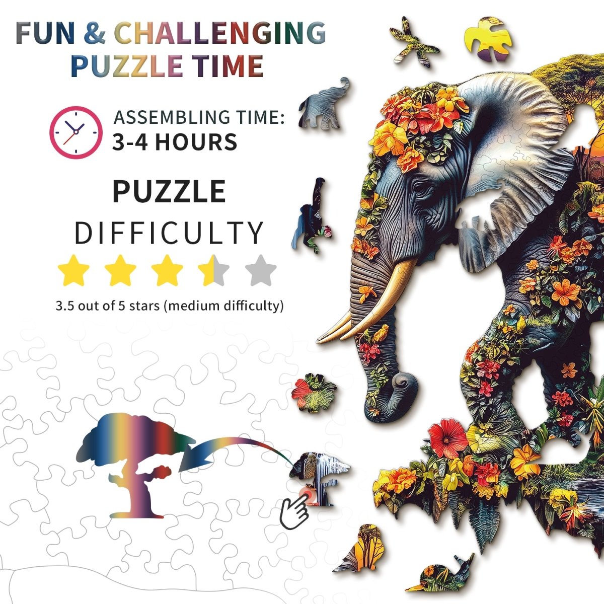 kaayee-wooden-puzzle-elephant-eden-holzpuzzle-small-elefant image 4
