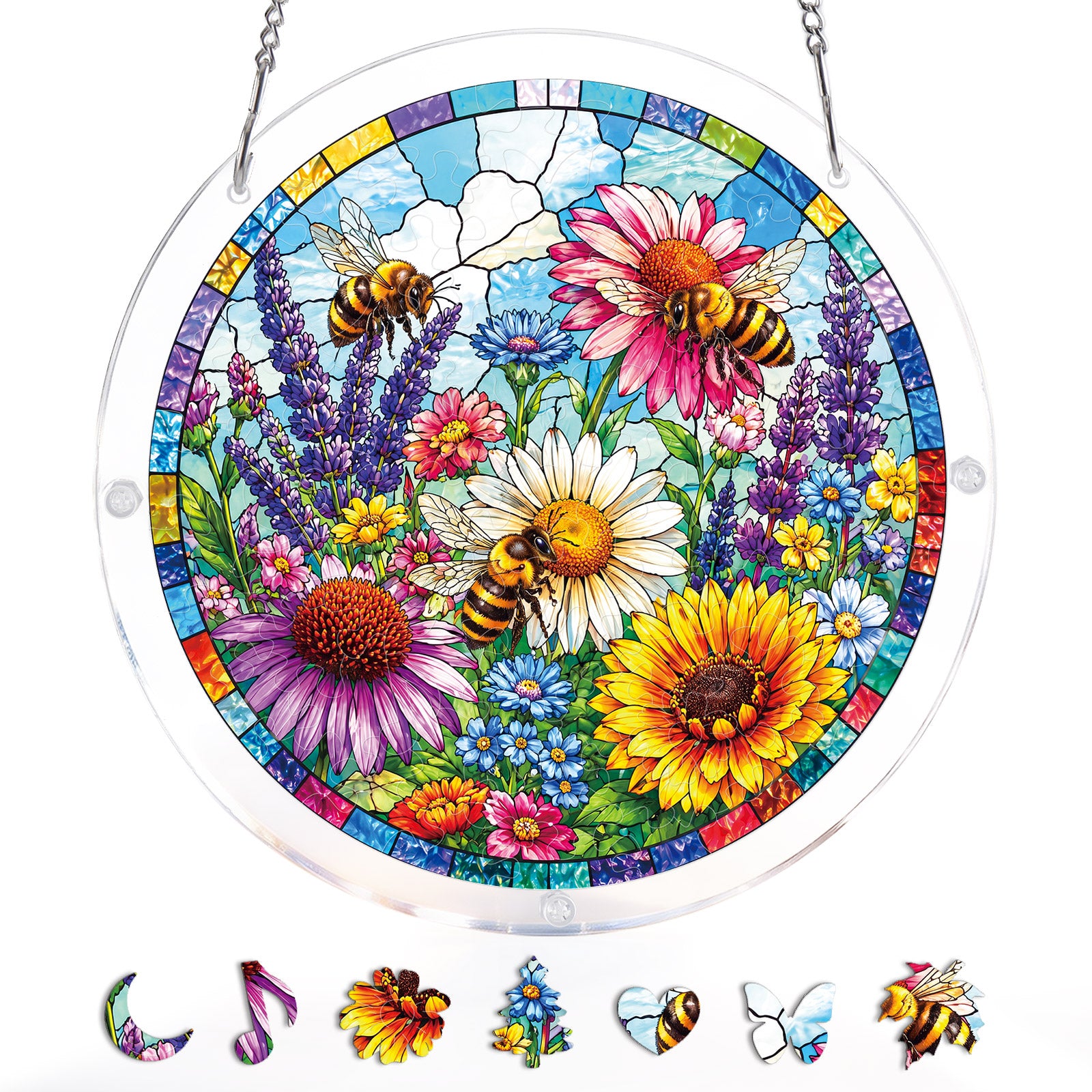 kaayee-suncatcher-puzzle-bee-garden-fensterbild-medium image 3