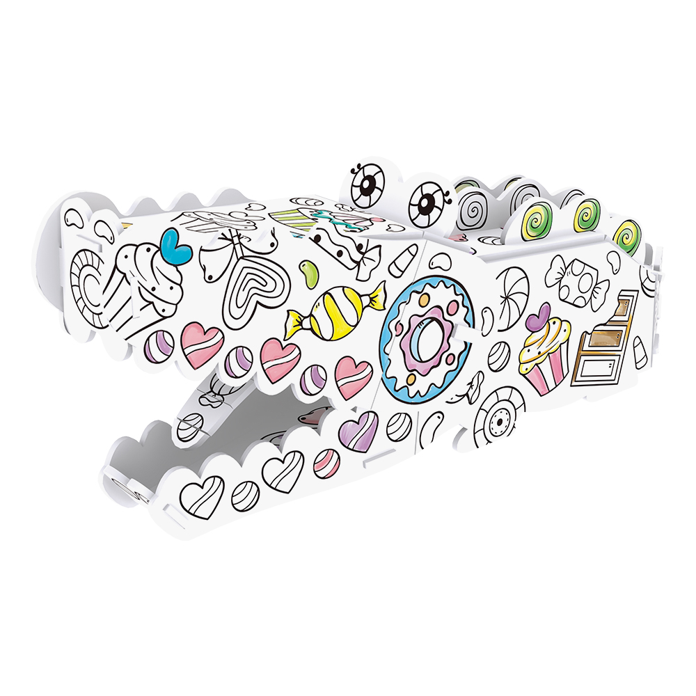 cubic-fun-coloring-p697h-krokodil-3d-puzzle-zum-ausmalen image 2