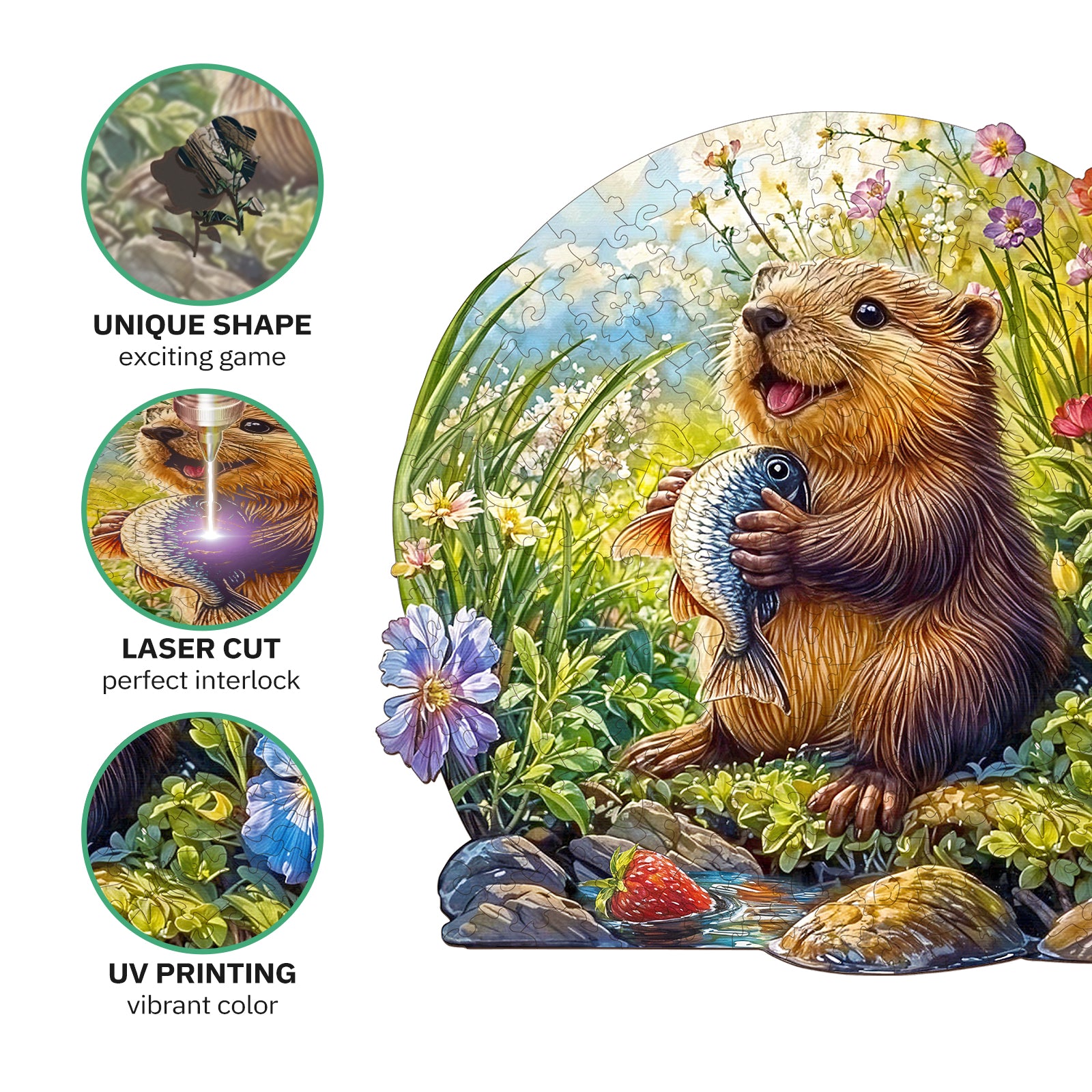 jigfoxy-otter-holzpuzzle-m-229-teile-otter-motiv image 3