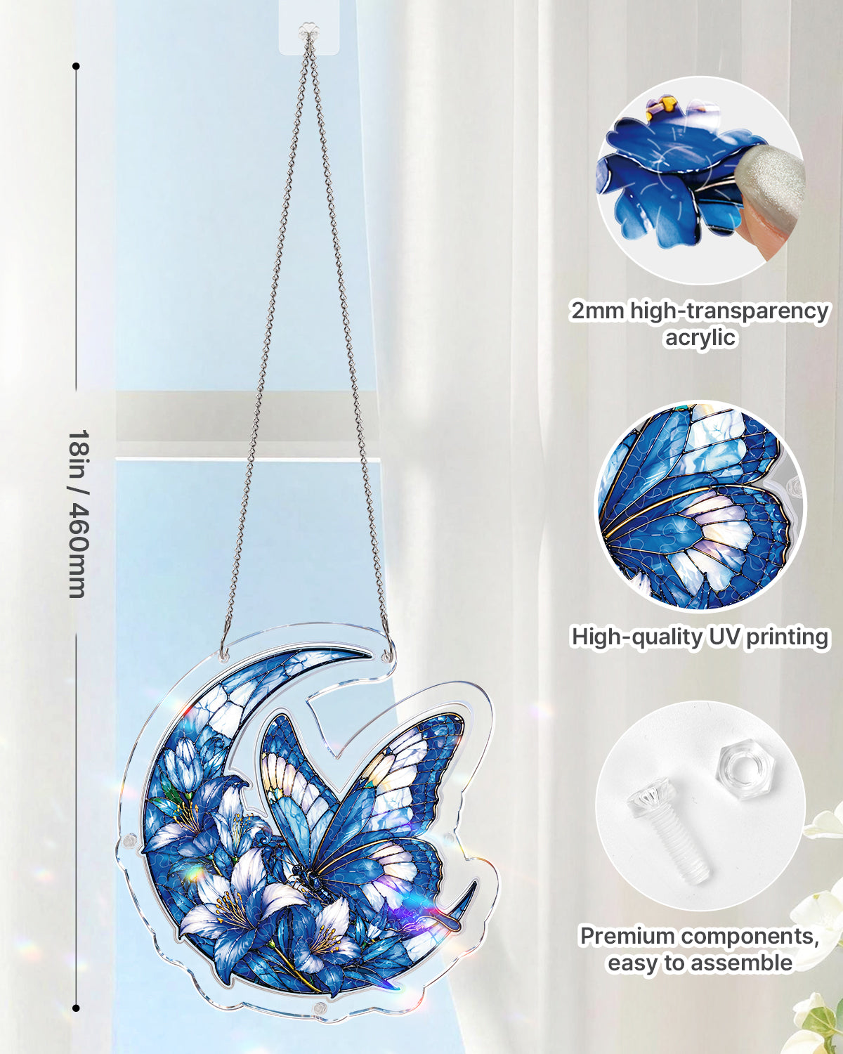 kaayee-suncatcher-puzzle-moonlit-blue-butterflies-sonnenf-nger-medium image 4