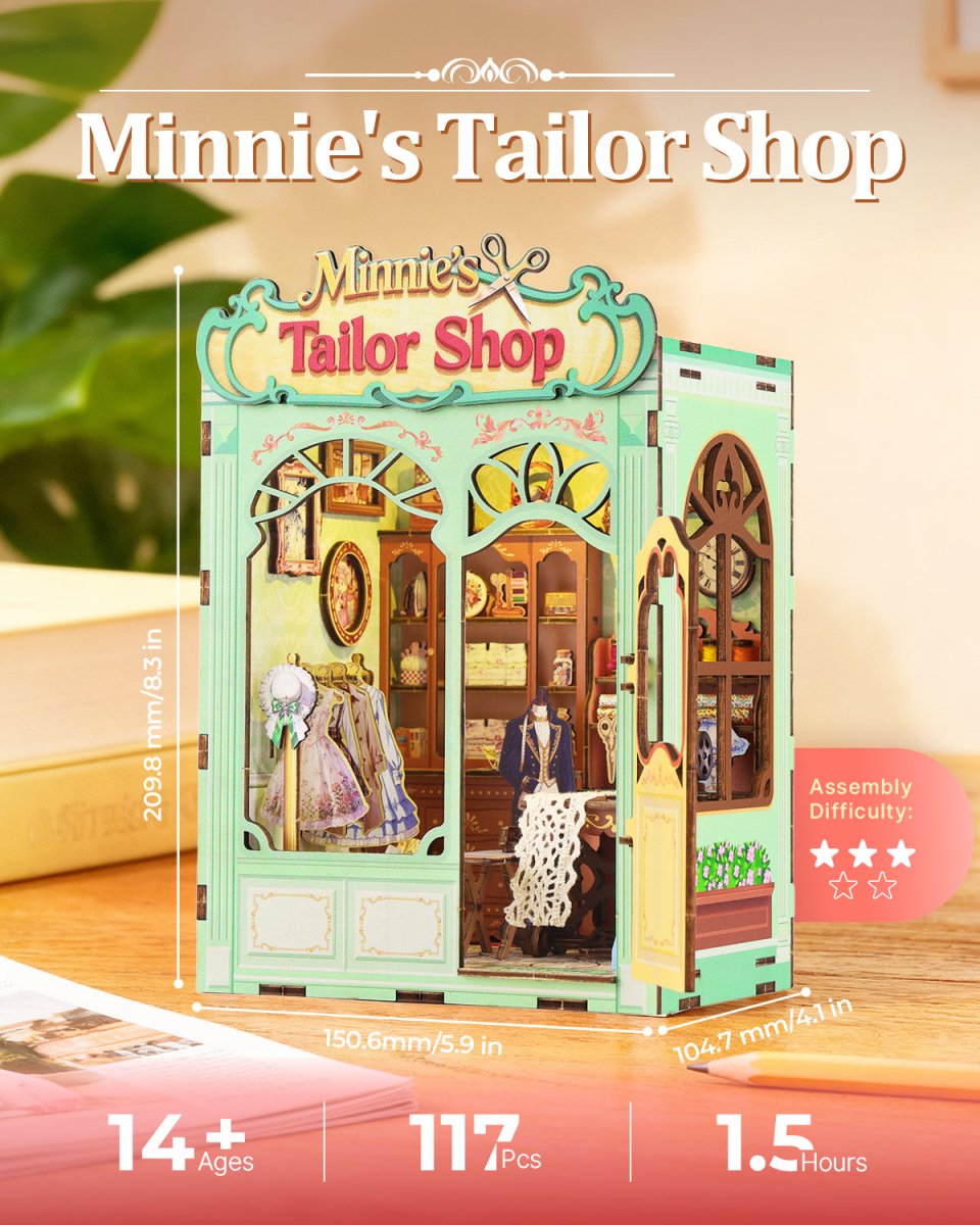 kaayee-minnie-s-tailor-shop-book-nook-kit-schneiderladen image 4