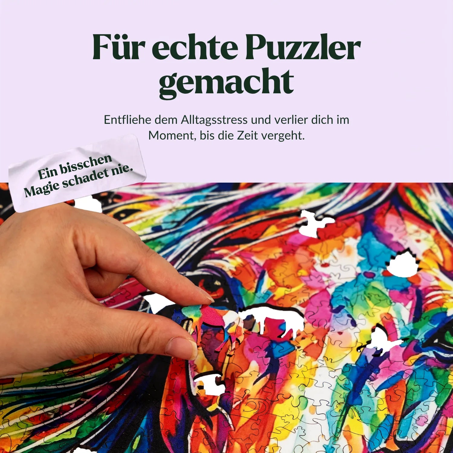 magicholz-buntes-pferd-holzpuzzle-1000-teile image 5