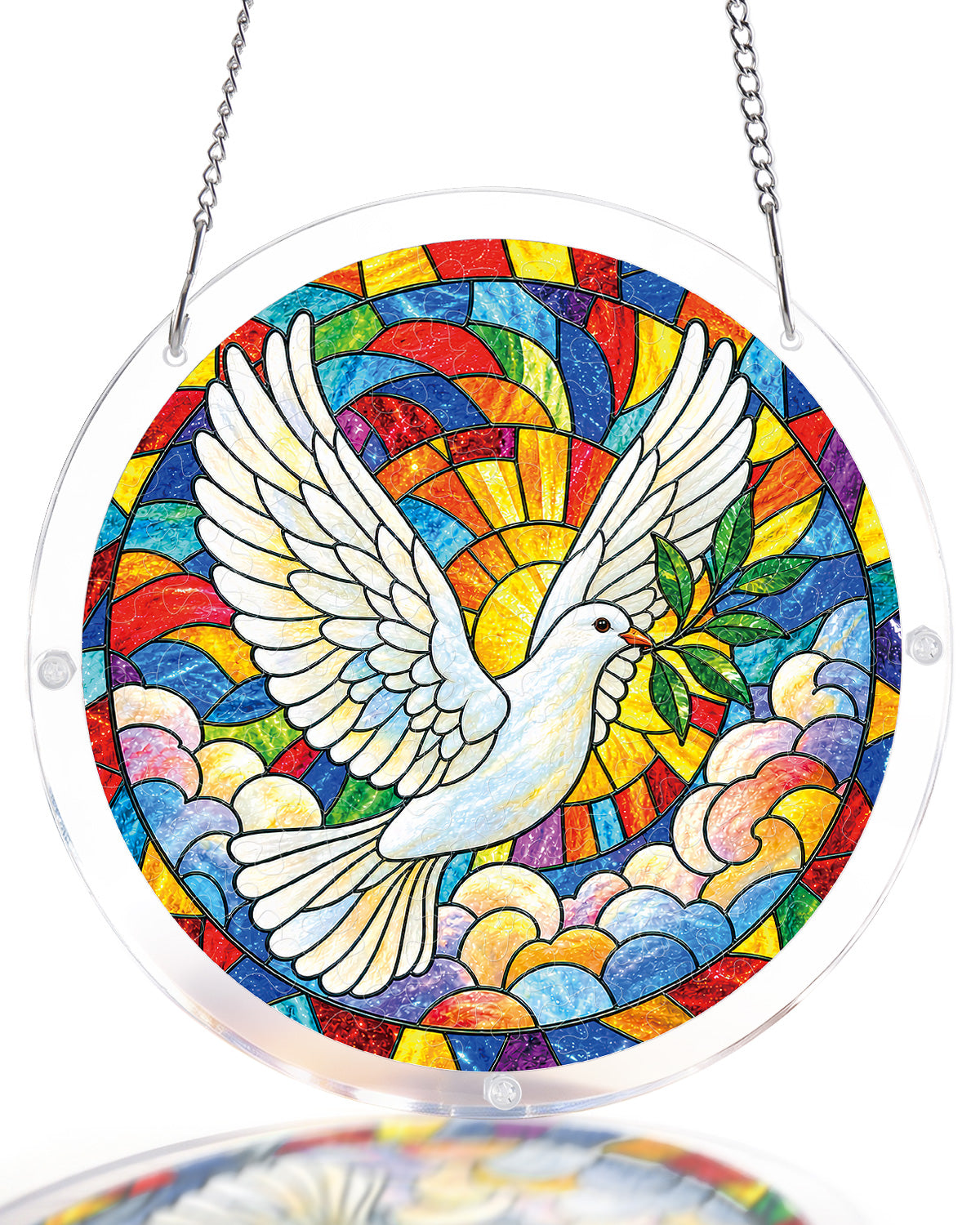 kaayee-suncatcher-dove-of-dawn-fensterbild-taube-acryl-m image 1