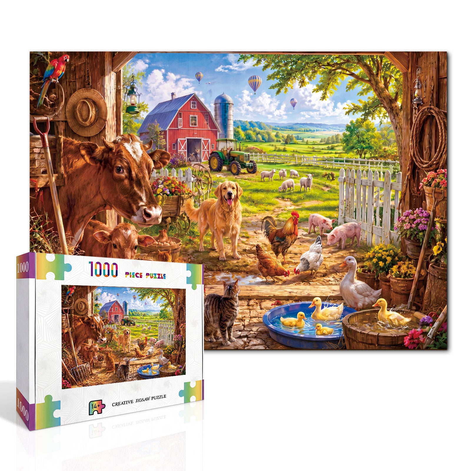 kaayee-sunny-farmyard-puzzle-1000-teile-standard-edition image 2