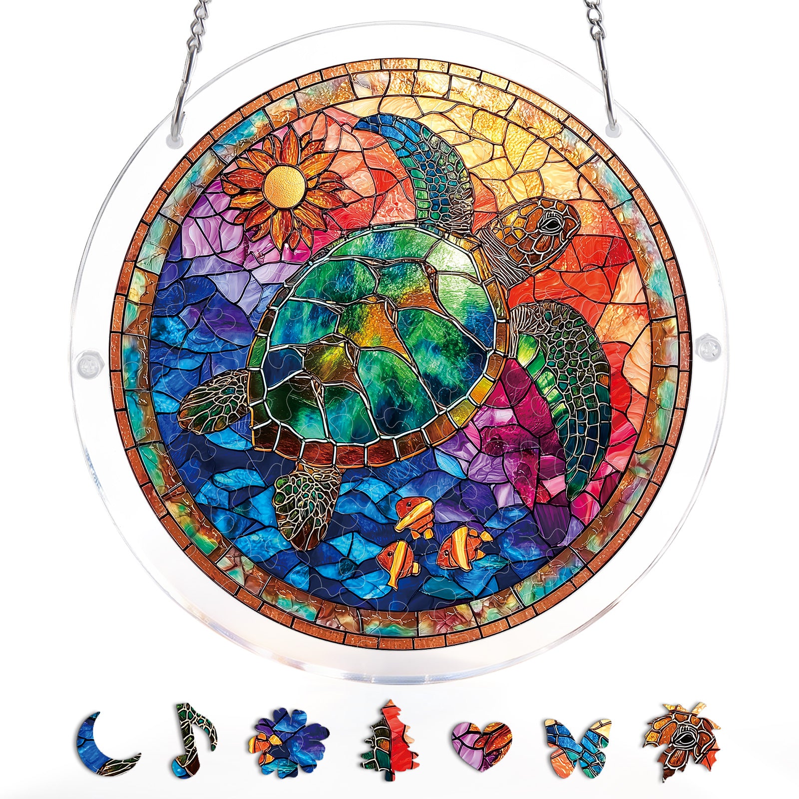kaayee-suncatcher-puzzle-sea-turtle-fensterbild-small-acryl image 4