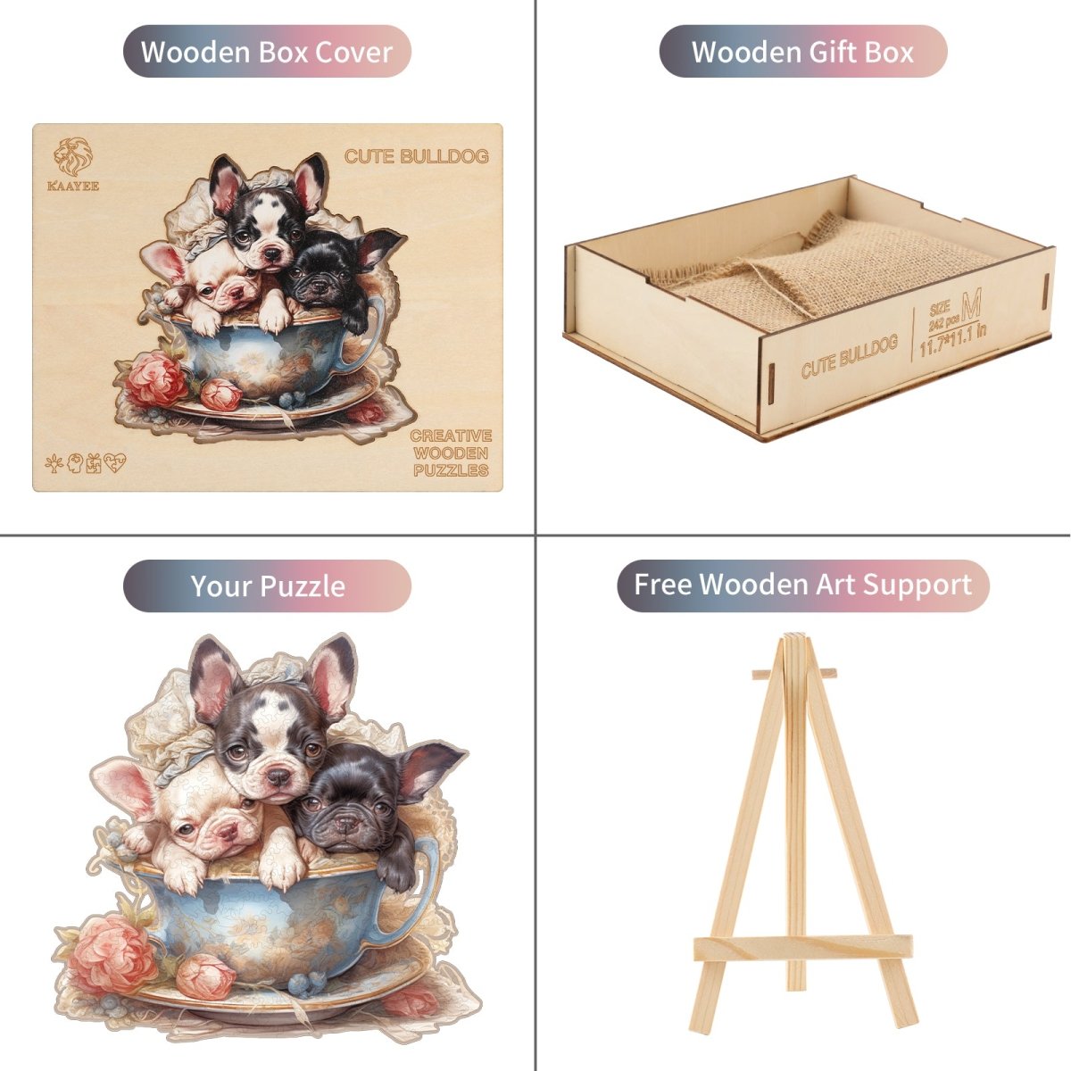 kaayee-wooden-puzzle-cute-bulldog-holzpuzzle-medium-hunde image 5