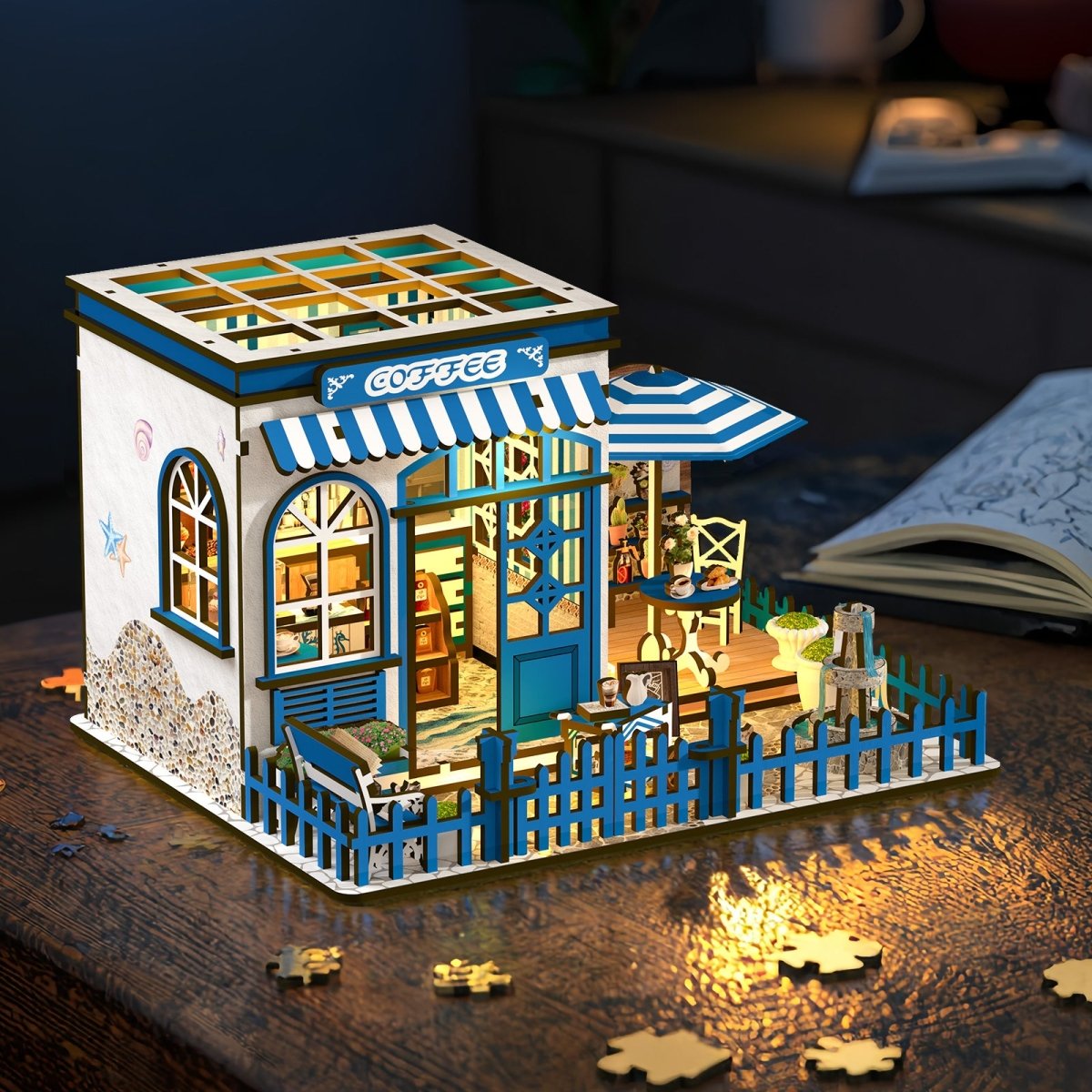 kaayee-santorini-sun-coffee-miniaturhaus-diy-bastelset image 2