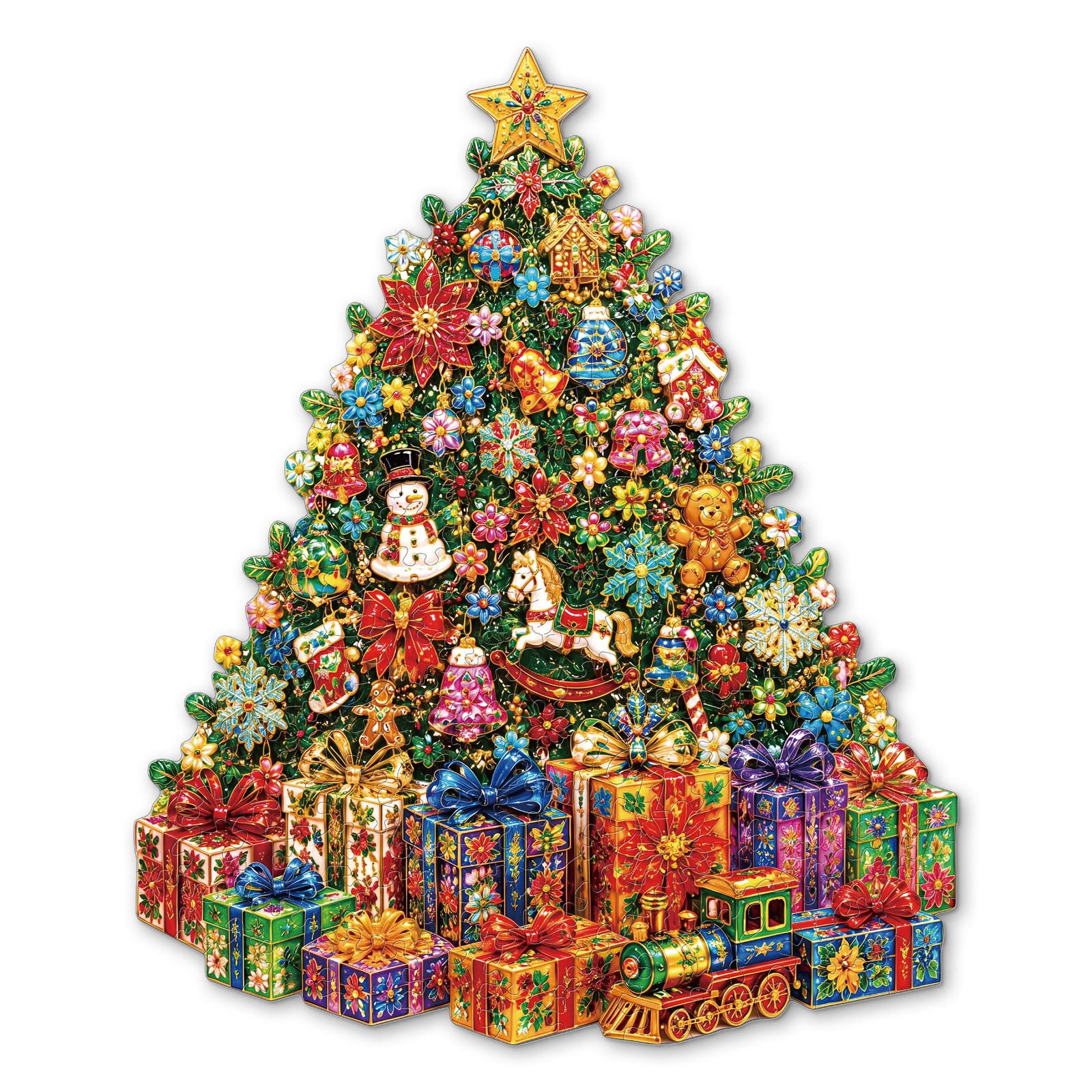 kaayee-wooden-christmas-wonderland-gift-tree-holzpuzzle image 1